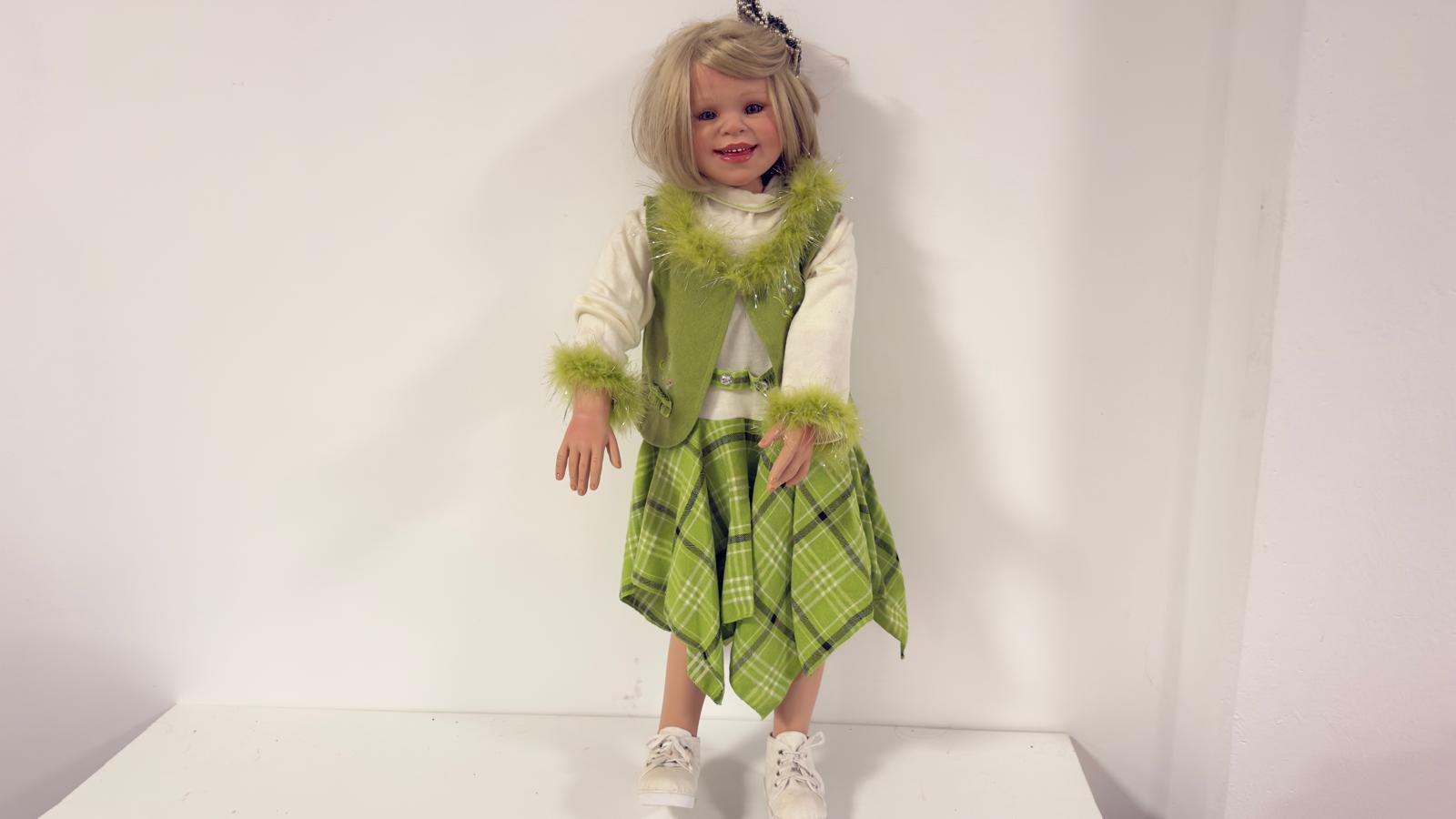 Pamela Erff Vinyl Künstlerpuppe Puppe 88 cm. Top Zustand  