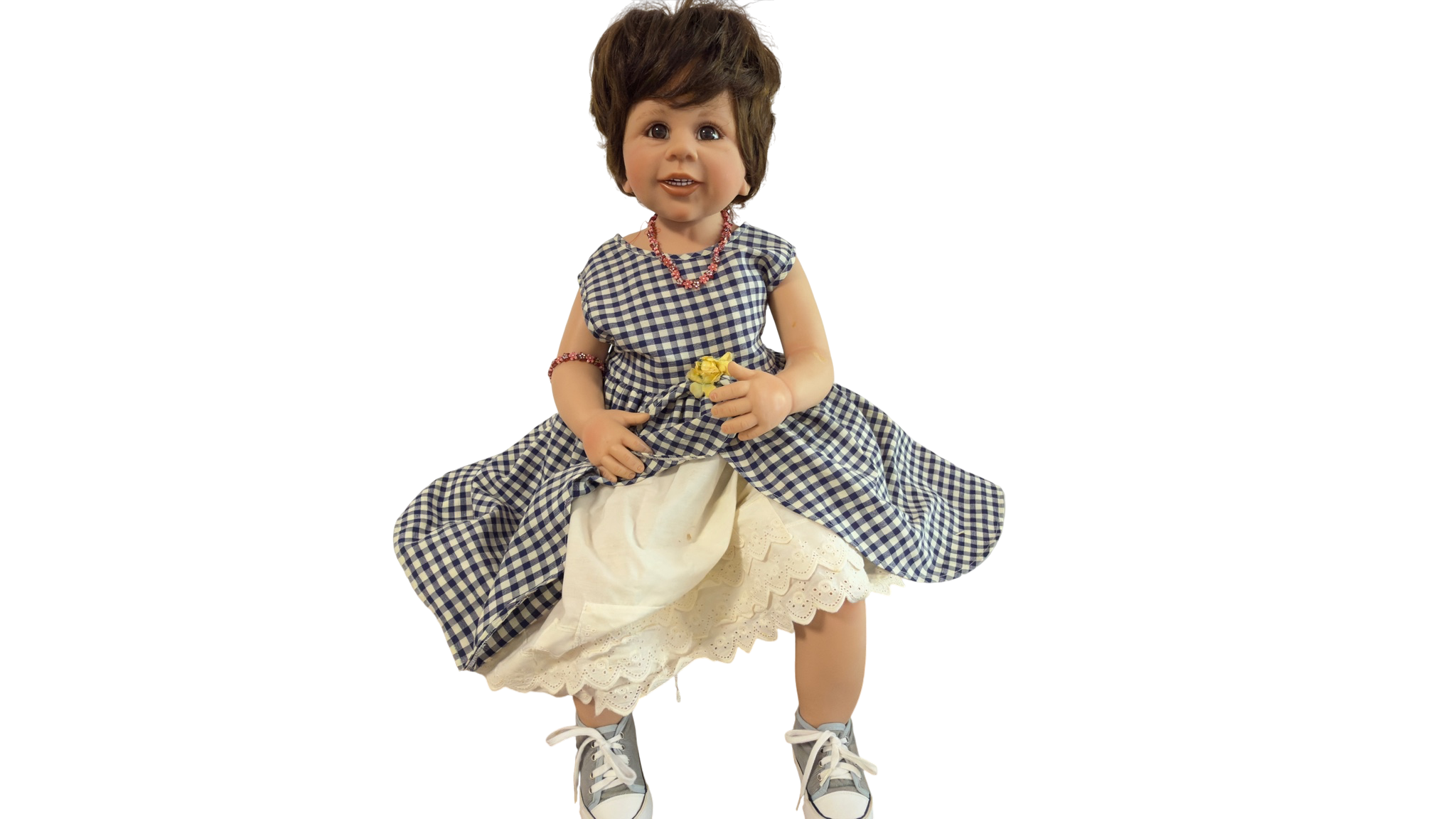 Künstlerpuppe Puppe Monika Levenig Vinyl Puppe 70 cm. Guter Zustand siehe Fotos 