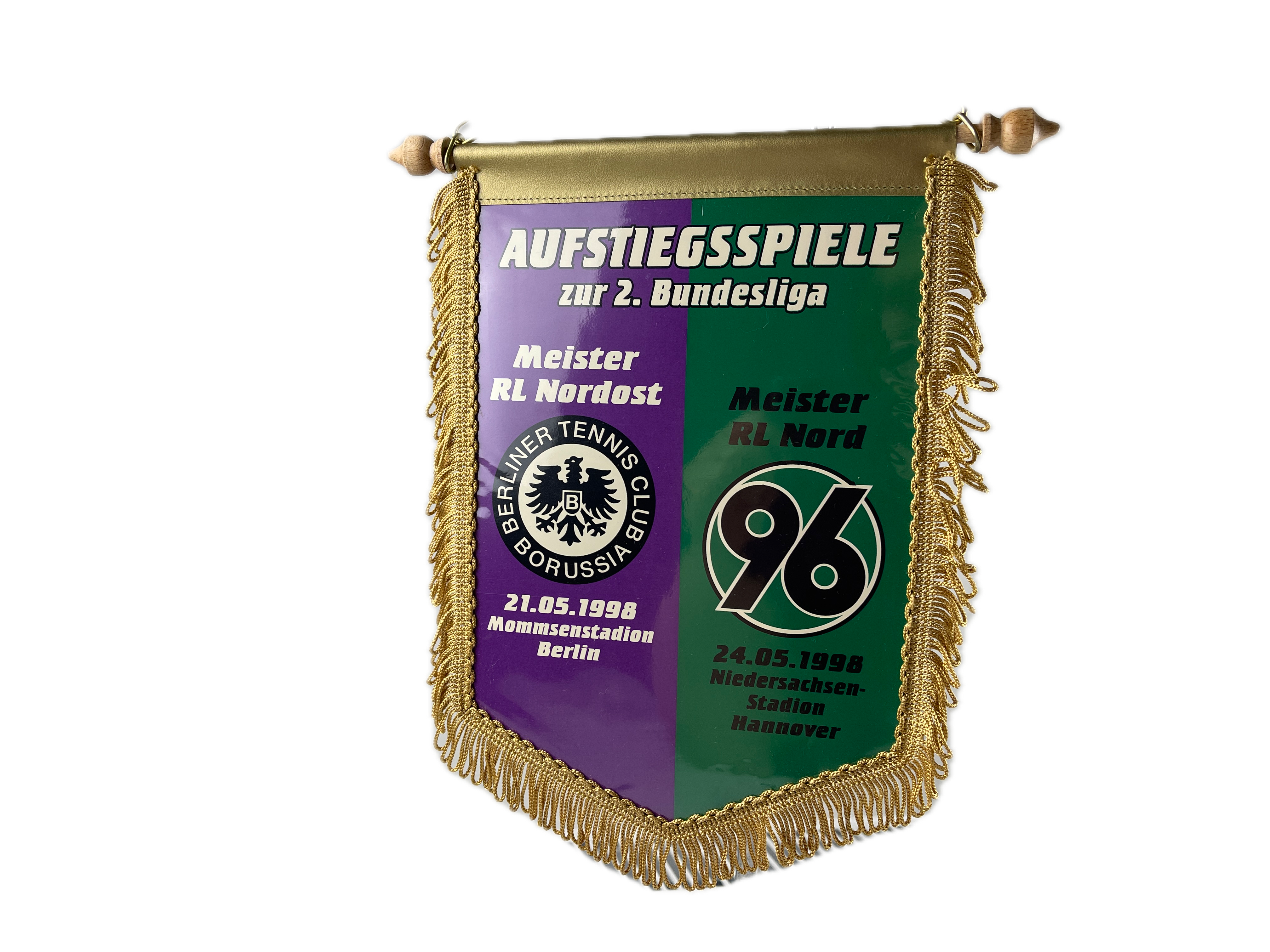Sammler Wimpel Aufstiegsspiel 2. Bundesliga Tennis 1998 - 26 cm -  Zustand siehe Fotos   