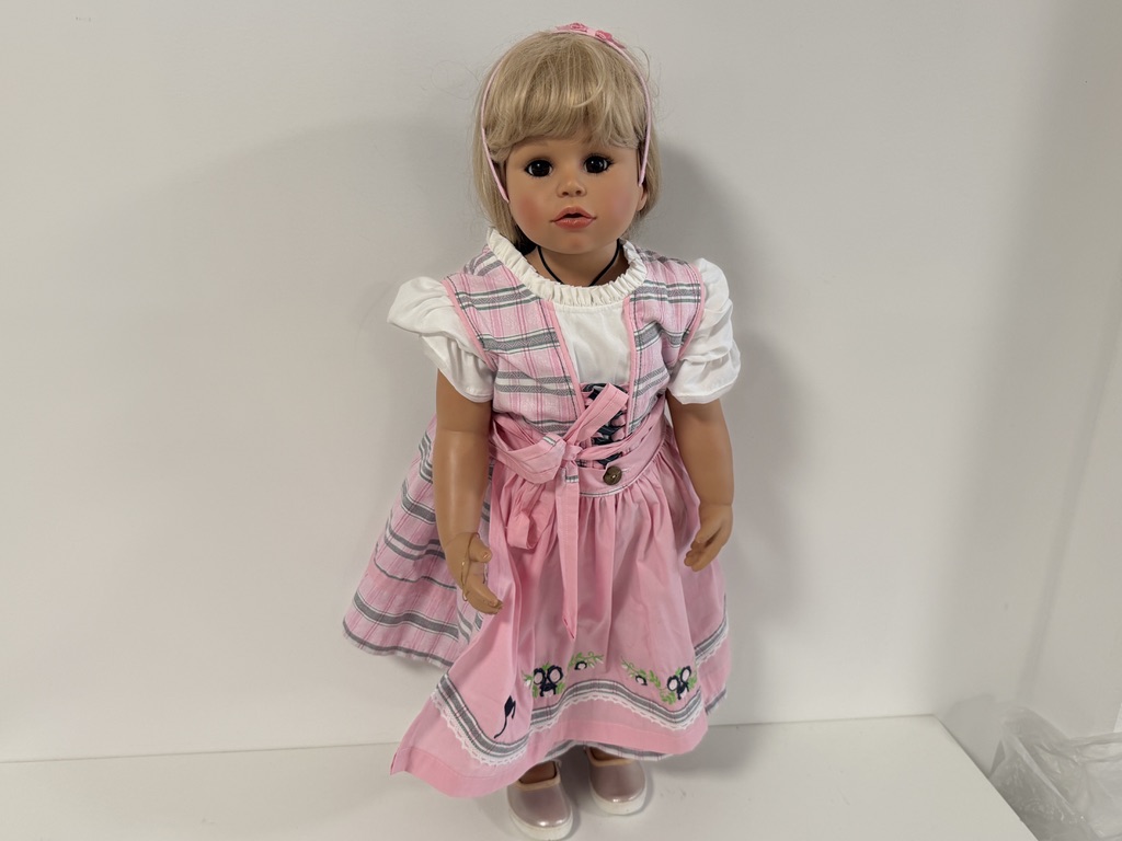Künstlerpuppe Monika Peter Leicht Vinyl Puppe 83 cm Unikat Top Zustand 