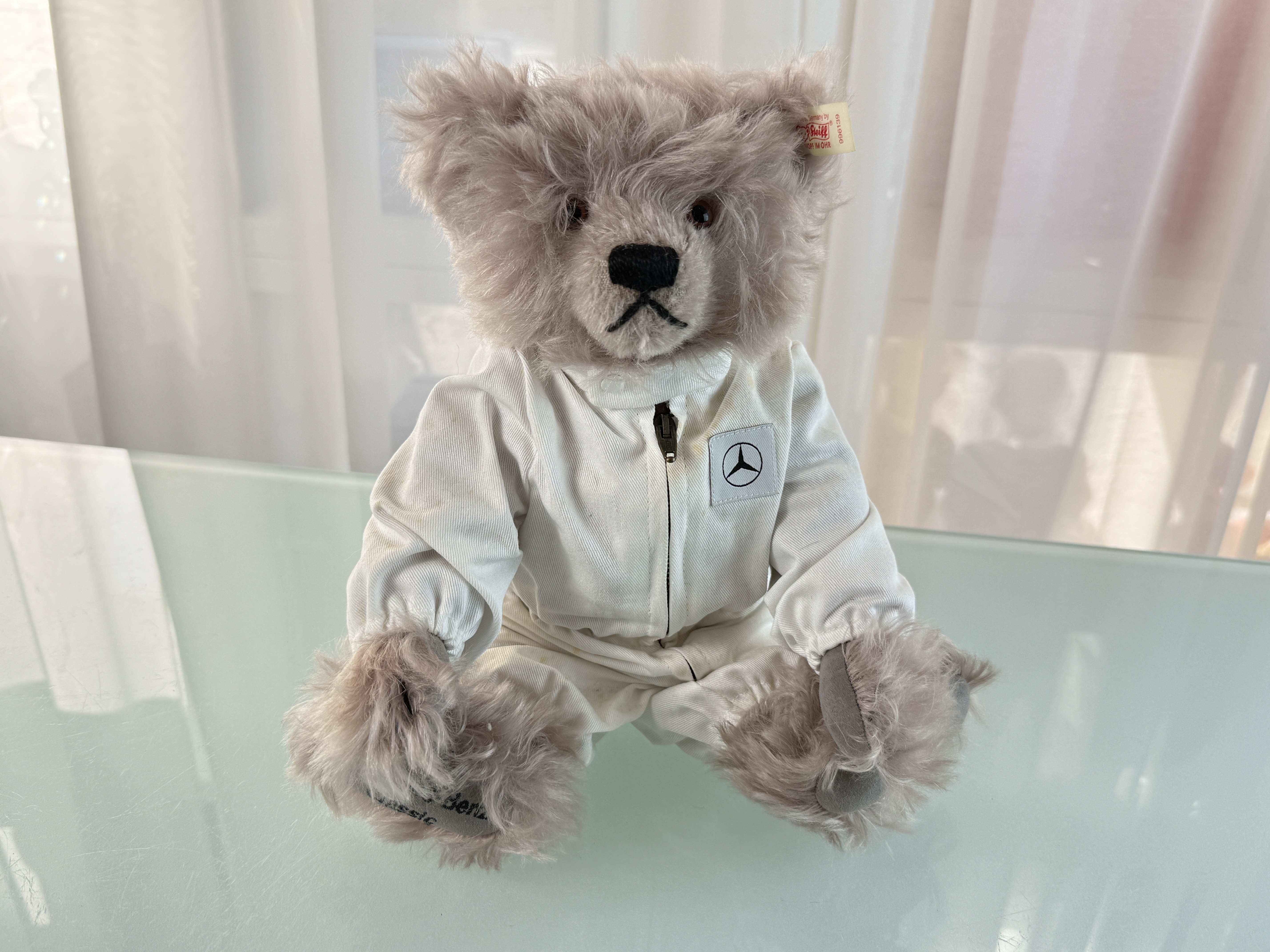 Steiff Tier Teddy Bär 996139 Mercedes Benz 34 cm. Top Zustand    