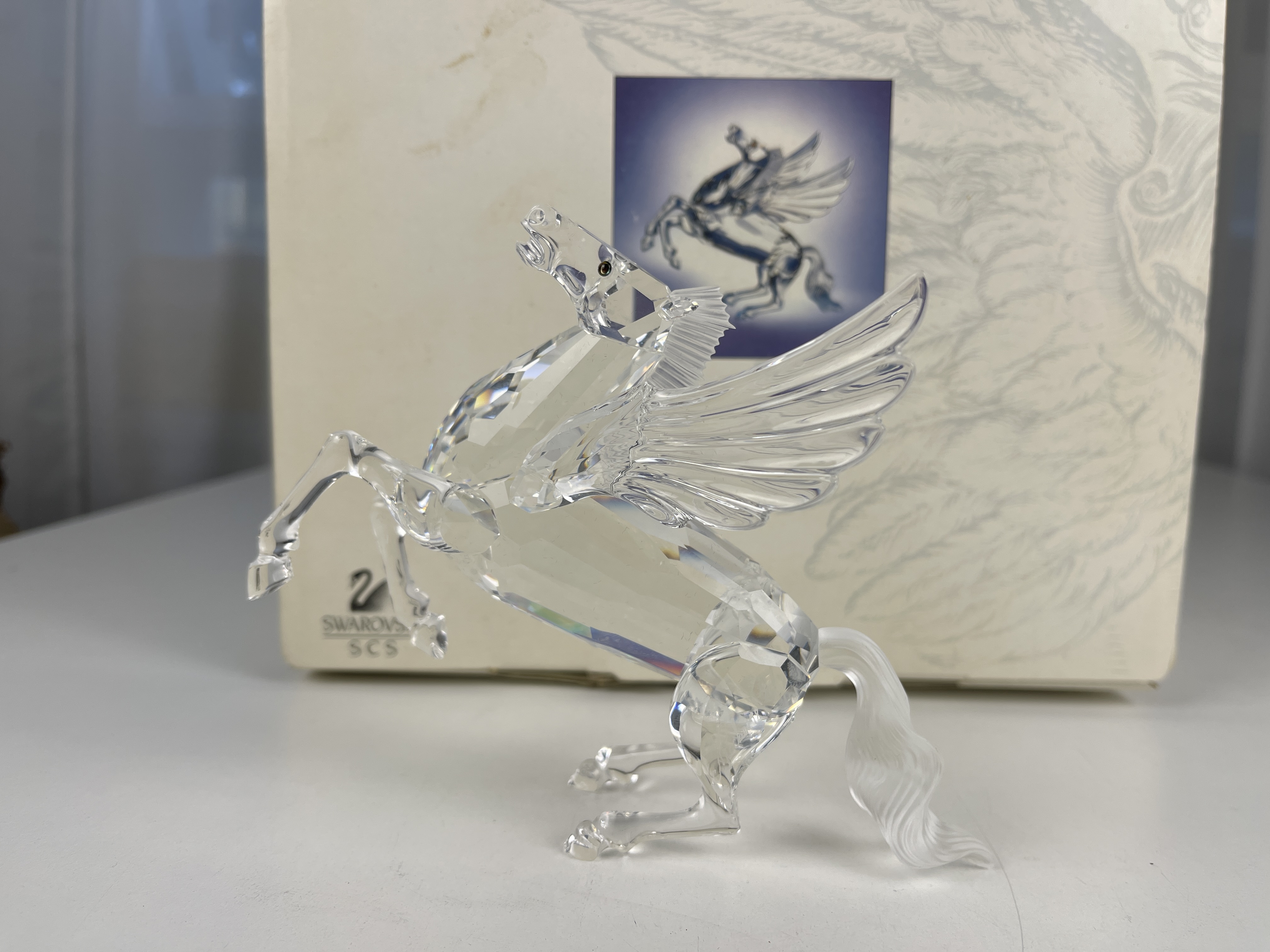 Swarovski Figur Kristall 216327 Jahresfigur Pegasus 12,5 cm. Ovp & Zertifikat. 