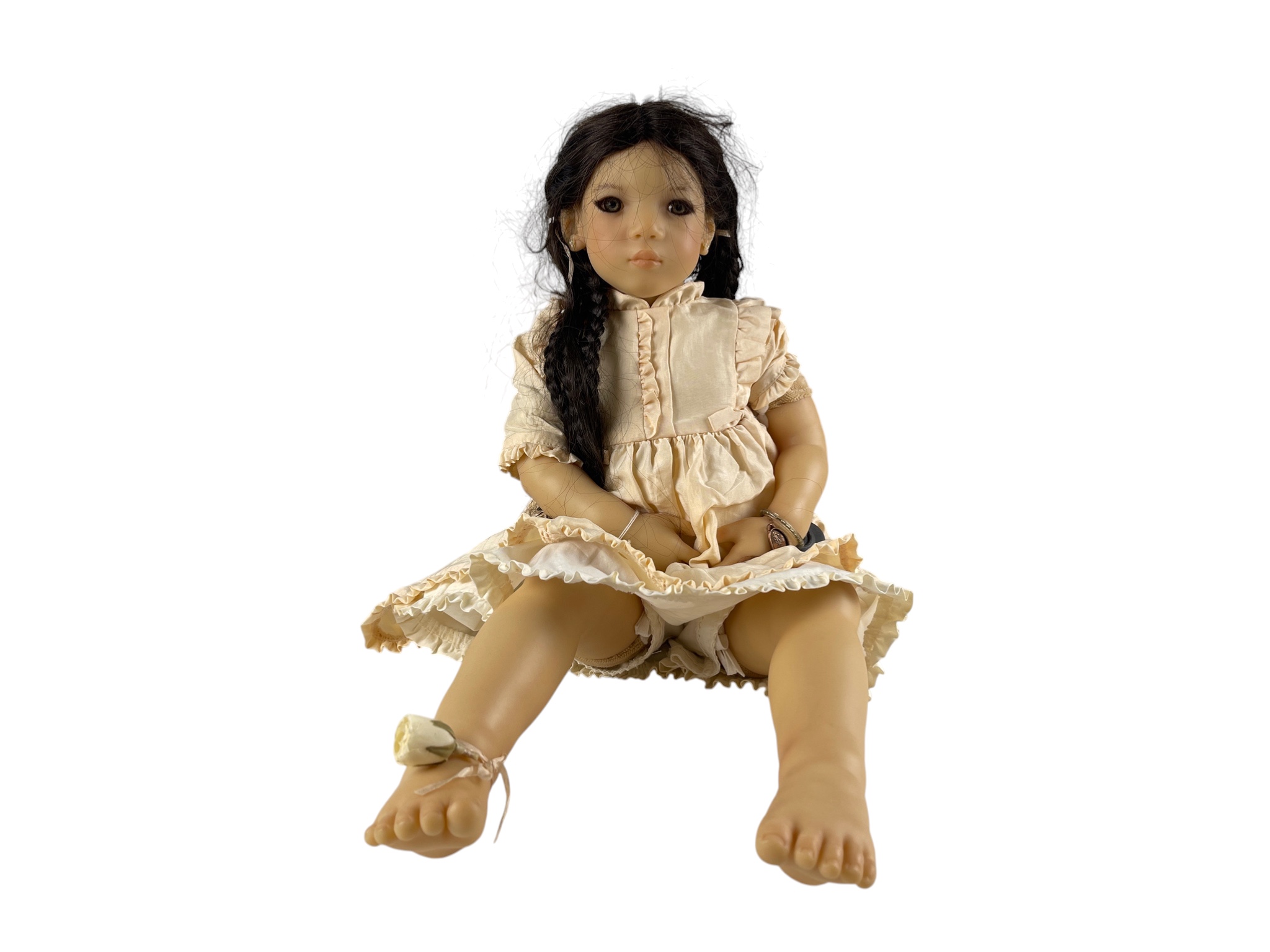 Künstlerpuppe Annette Himstedt Puppe An Mei 68 cm. Top Zustand  