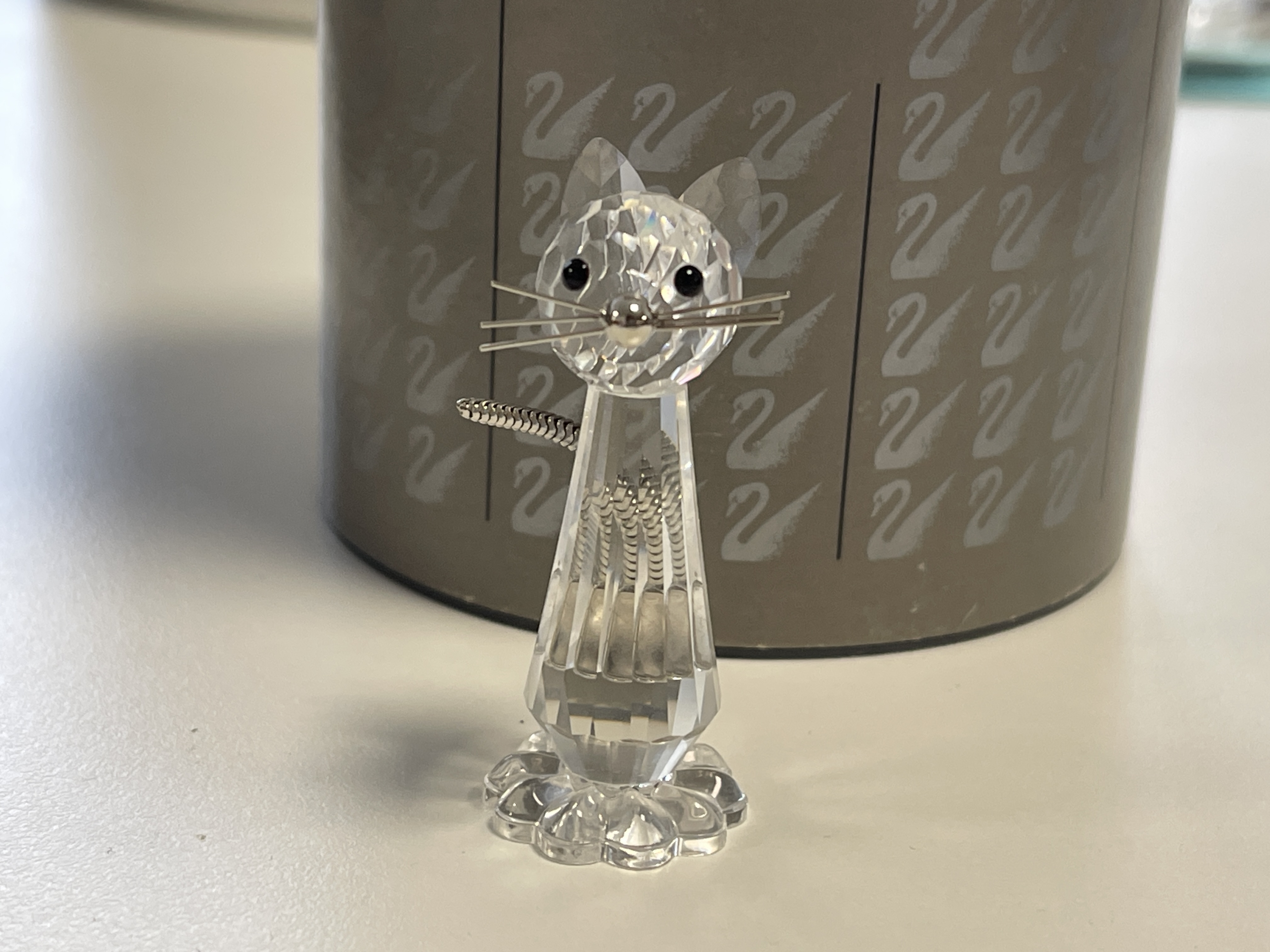 Swarovski Figur 183274 Katze 5 cm. - Ovp + Zertifikat - Top Zustand. 