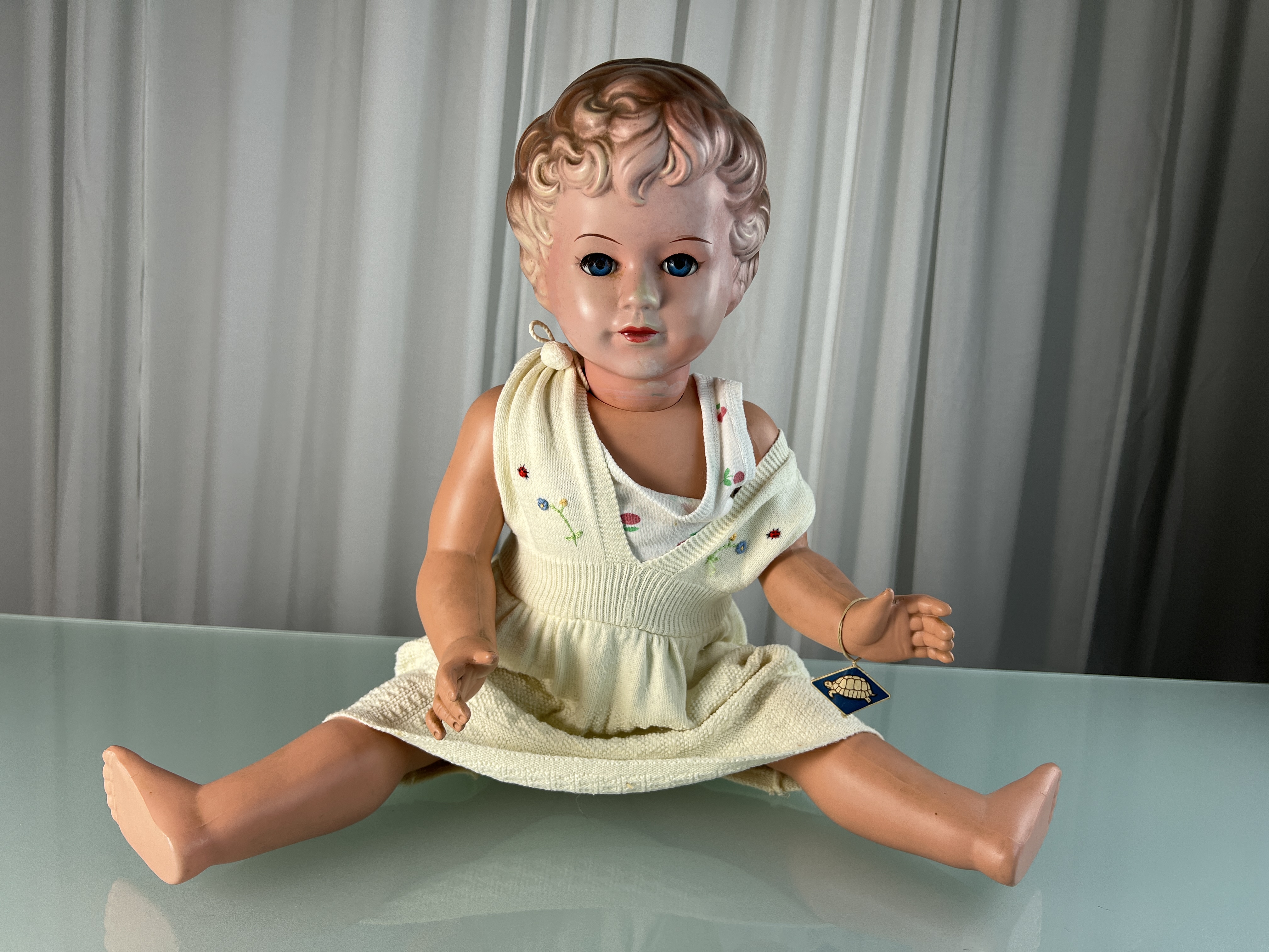 Schildkrötpuppe Puppe  Sammler Puppe 64 cm. Top Zustand 