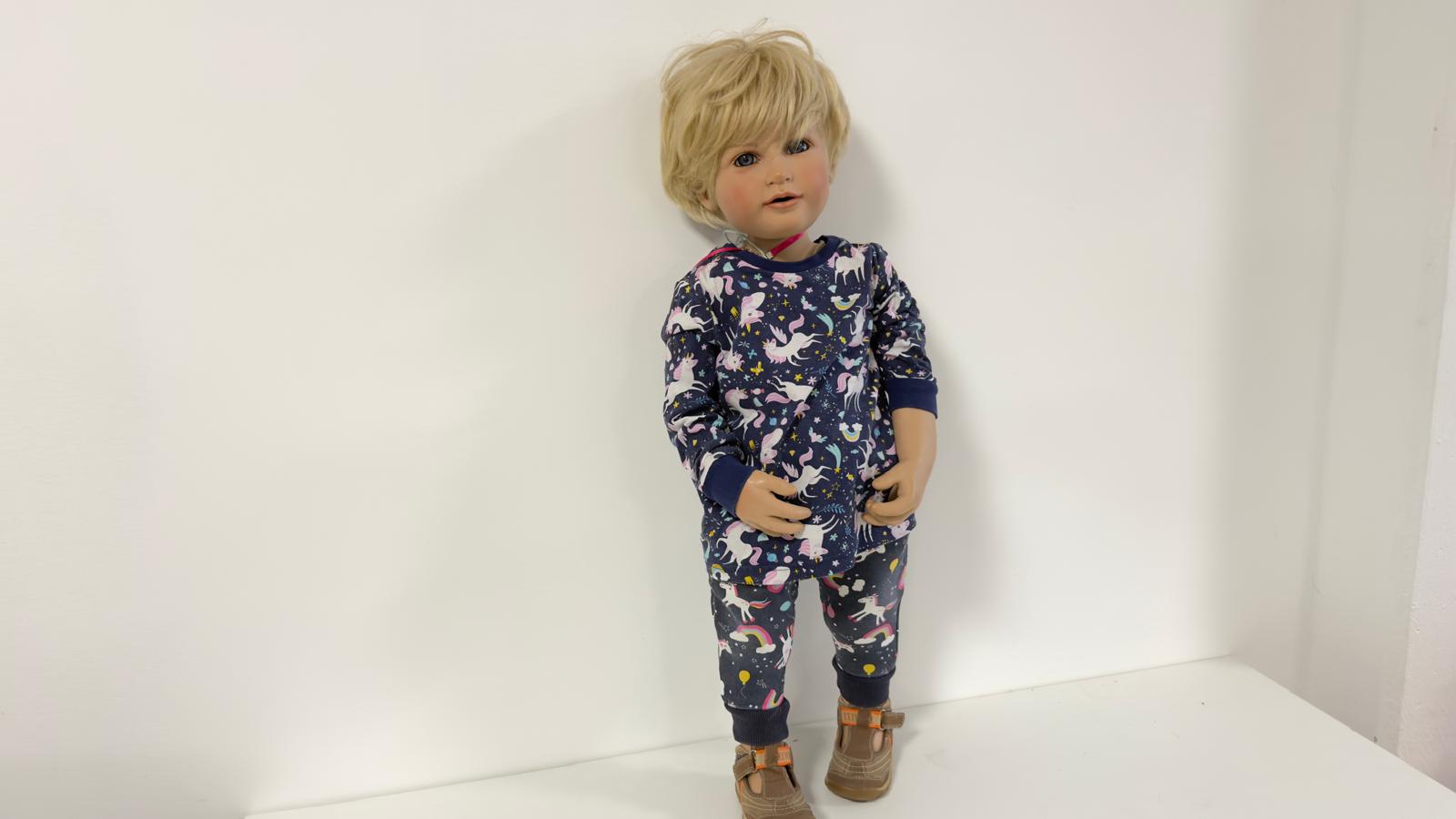 Susan Lippl Künstlerpuppe Vinyl Puppe 82 cm. Top Zustand  