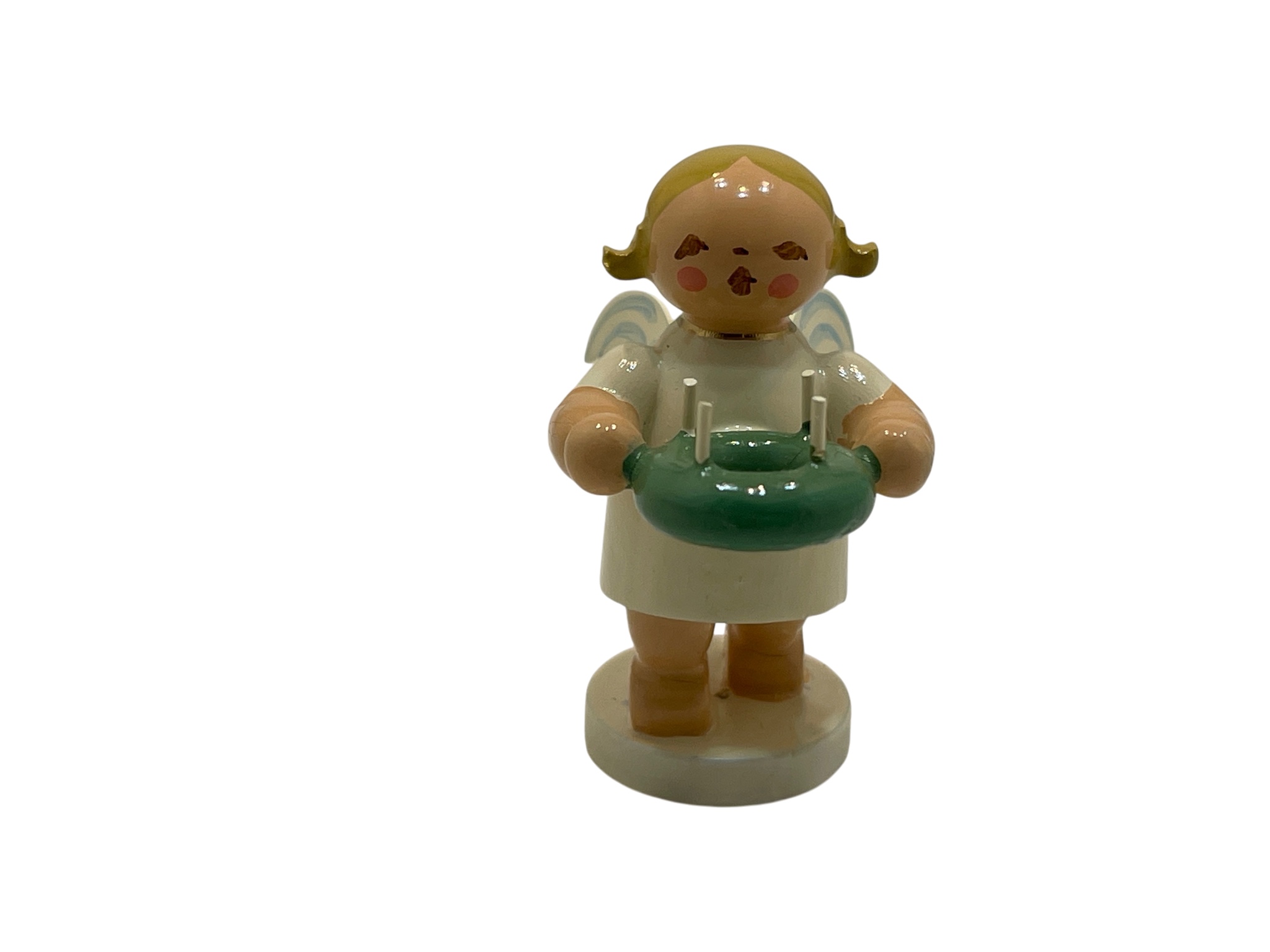  Erzgebirge Figur Engel 4,5 cm. Zustand siehe Fotos