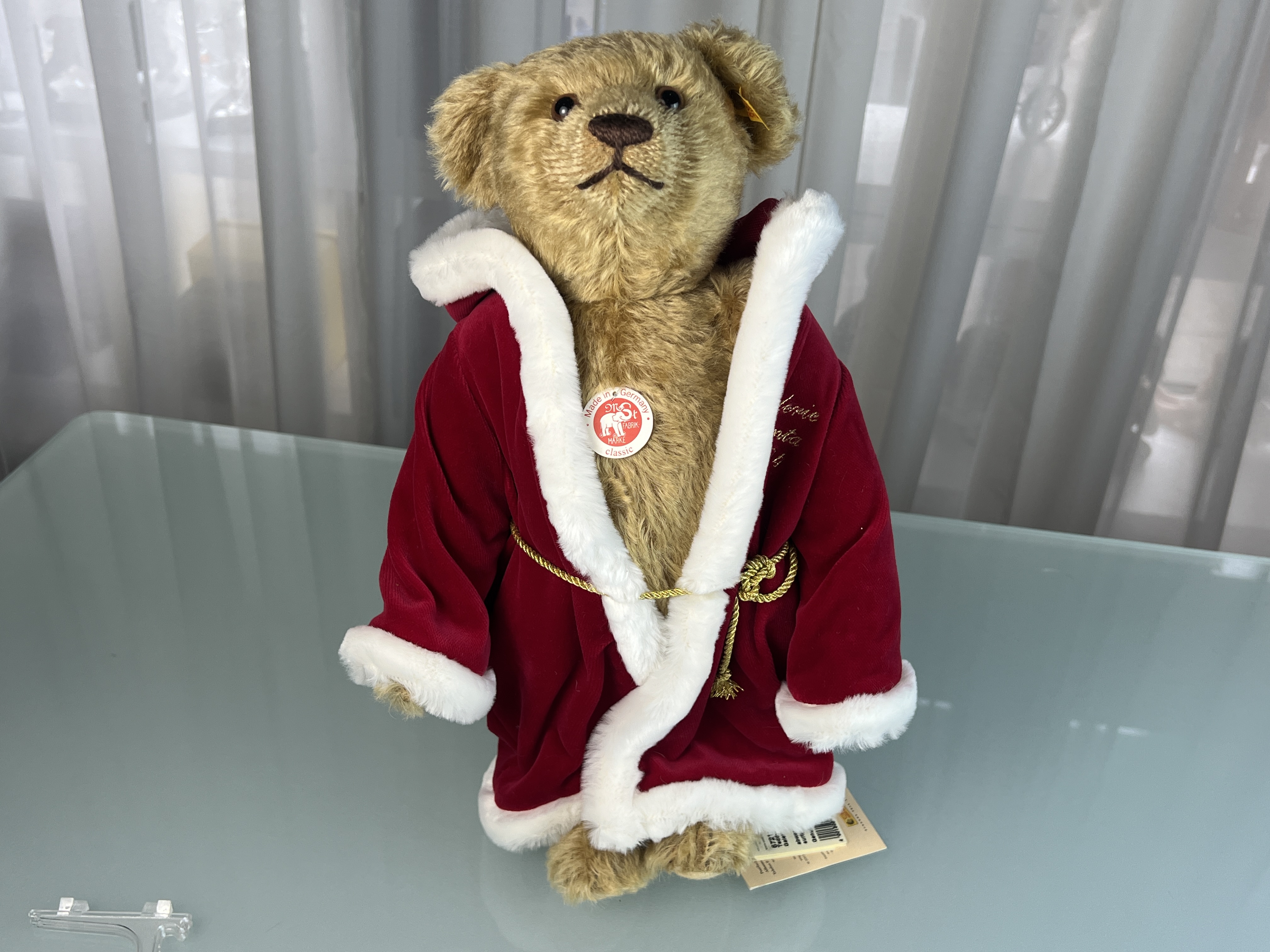 Steiff Tier Teddy Bär 672132 Santa Bär 40 cm. Top Zustand 