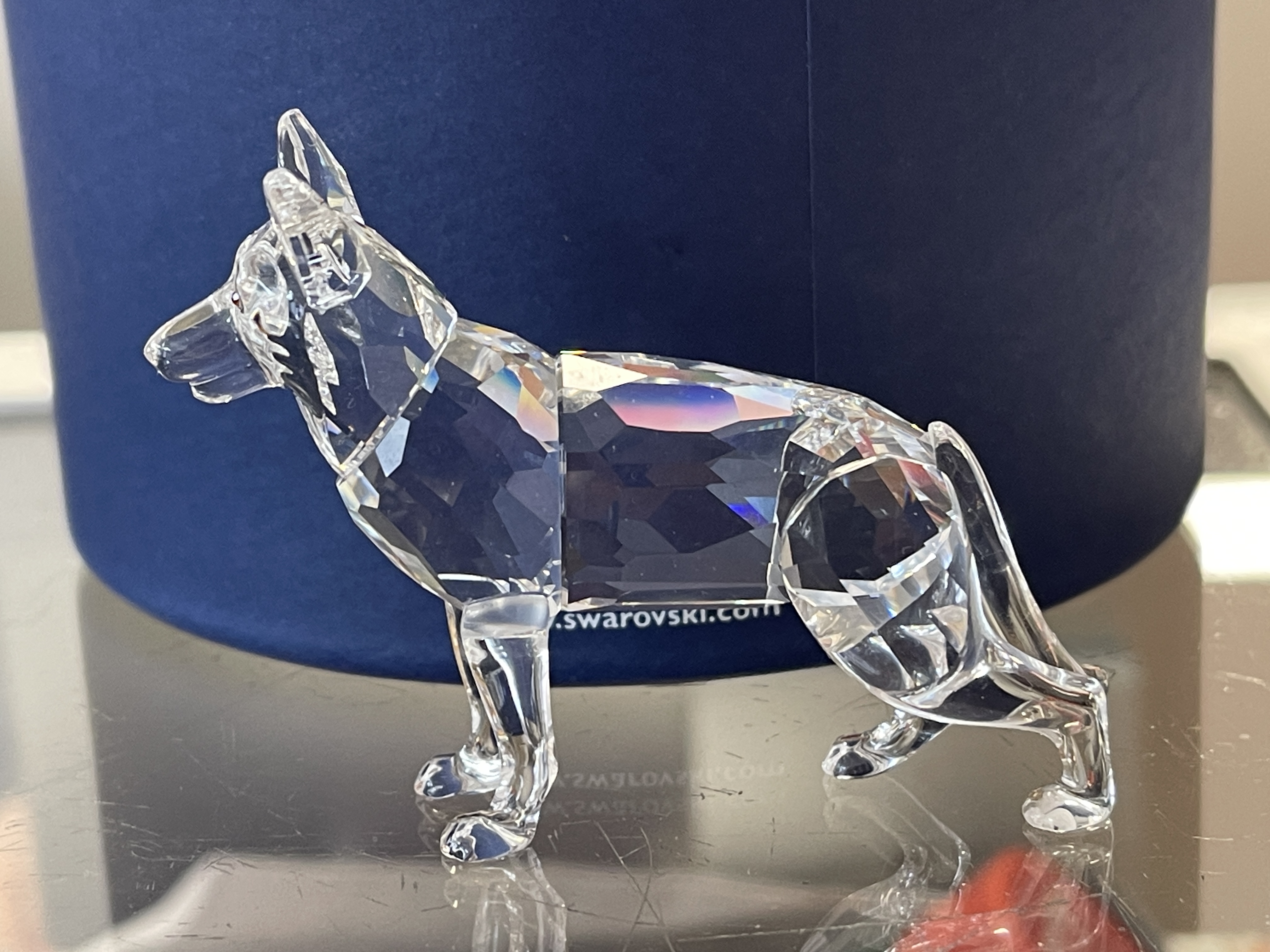 Swarovski Figur 235484 Schäferhund 8 cm. Mit Ovp - Top Zustand 