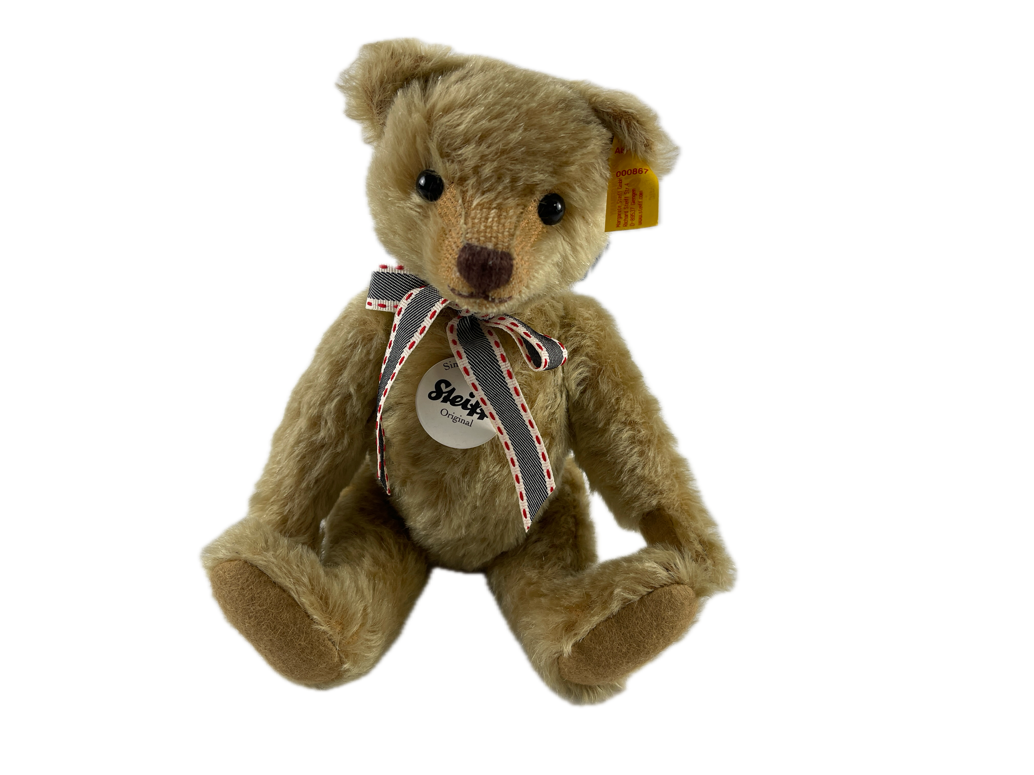 Steiff Tier 000867 Classic Teddybär Mohair 25 cm. Top Zustand