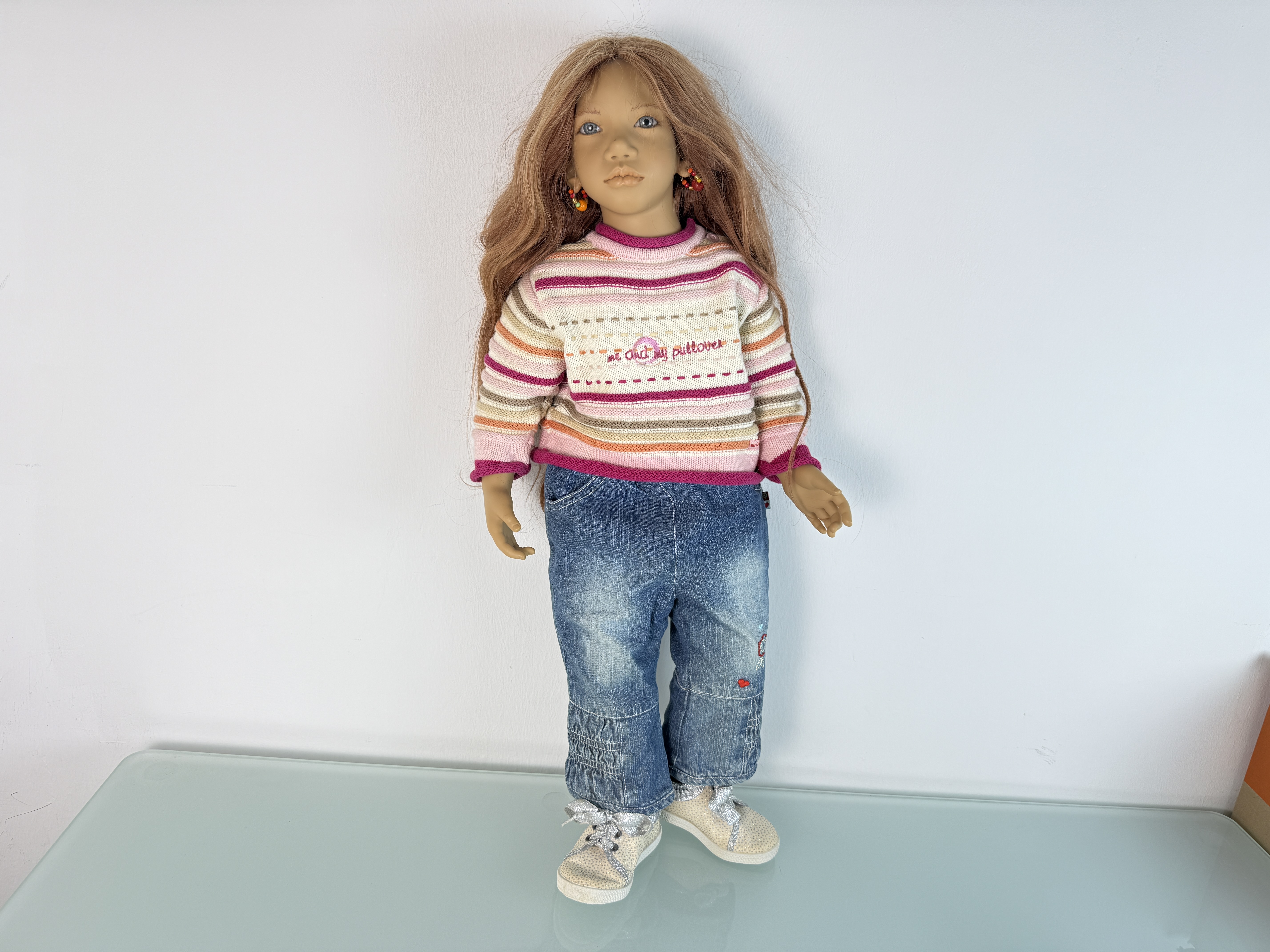 Künstlerpuppe Annette Himstedt Vinyl Puppe Madina 72 cm. Top Zustand