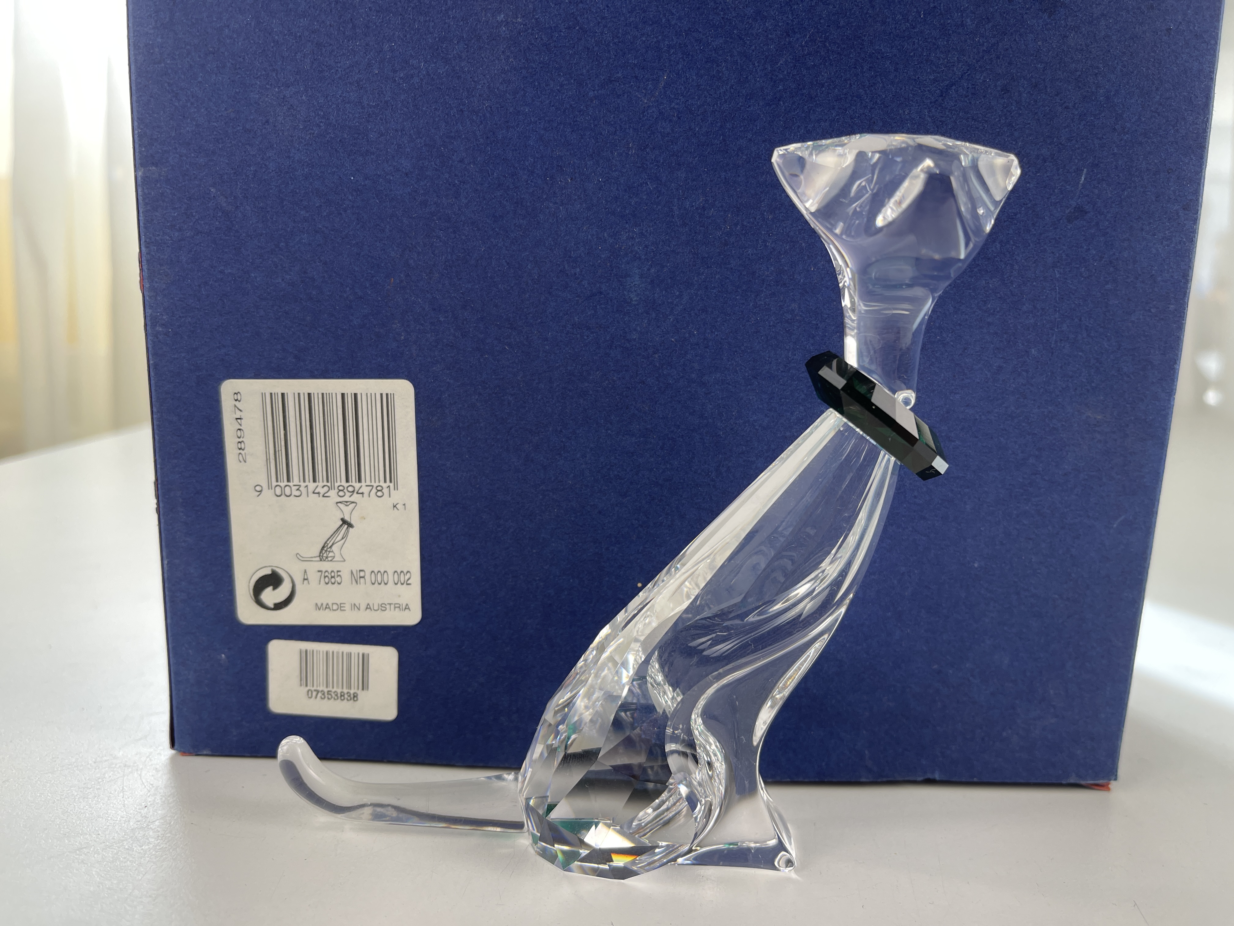 Swarovski Figur 289478 Symbol Katze 12 cm. Ovp & Zertifikat Top Zustand.  