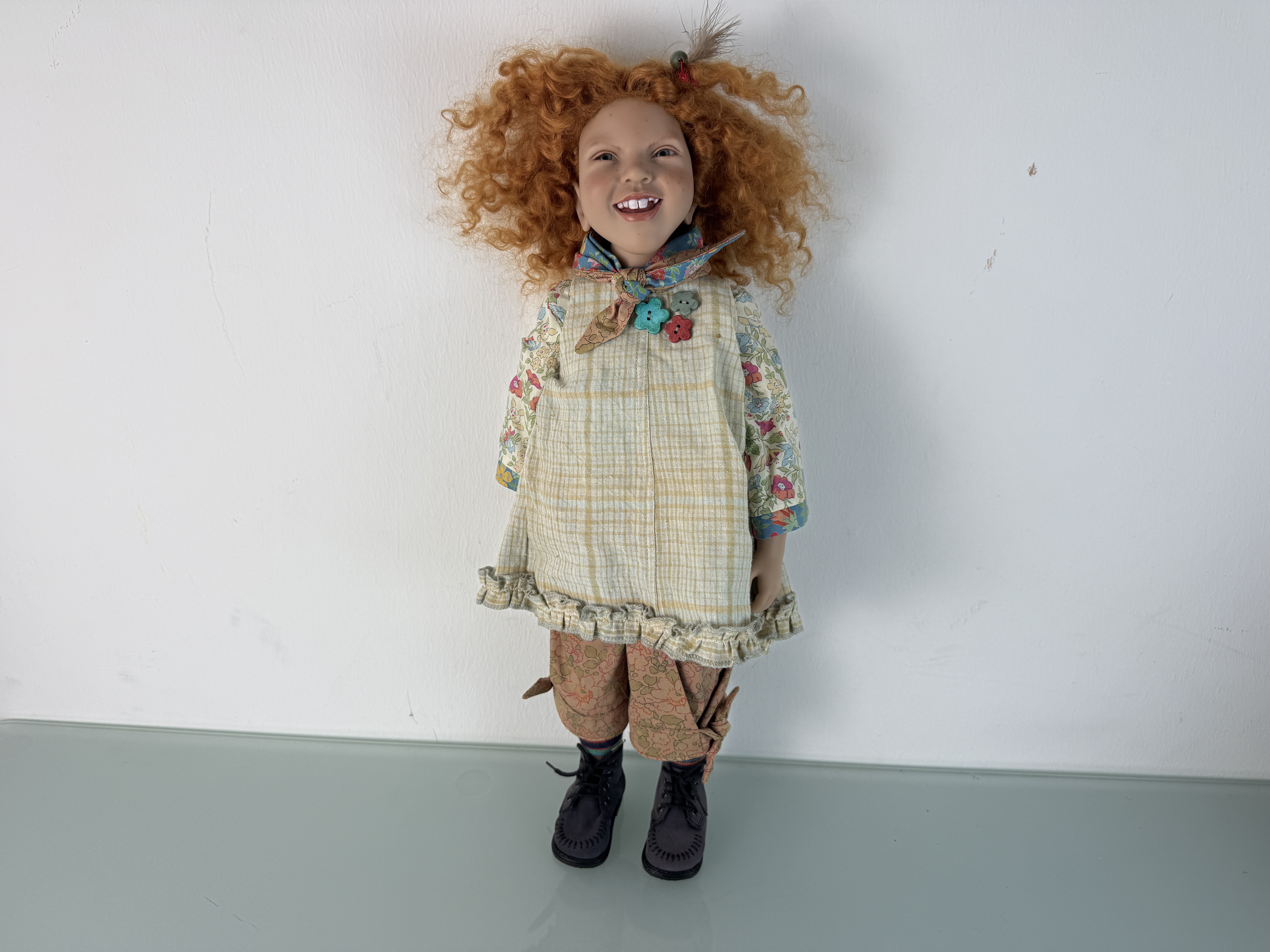 Zwergnase Künstlerpuppe Nicole Marschollek Puppe 53 cm. Top Zustand   