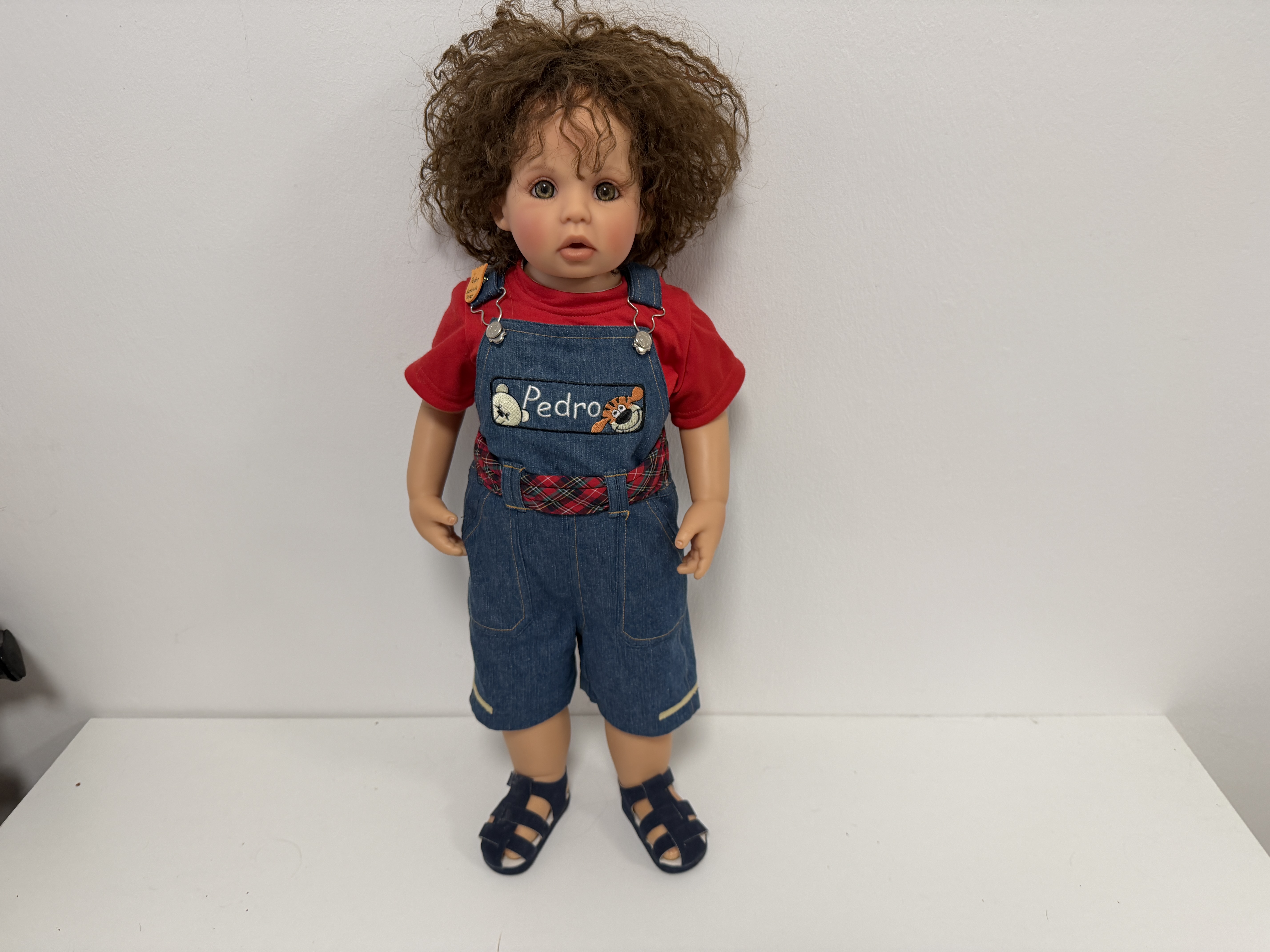 Gerlinde Feser Künstlerpuppe Vinyl Puppe 70 cm Guter Zustand 