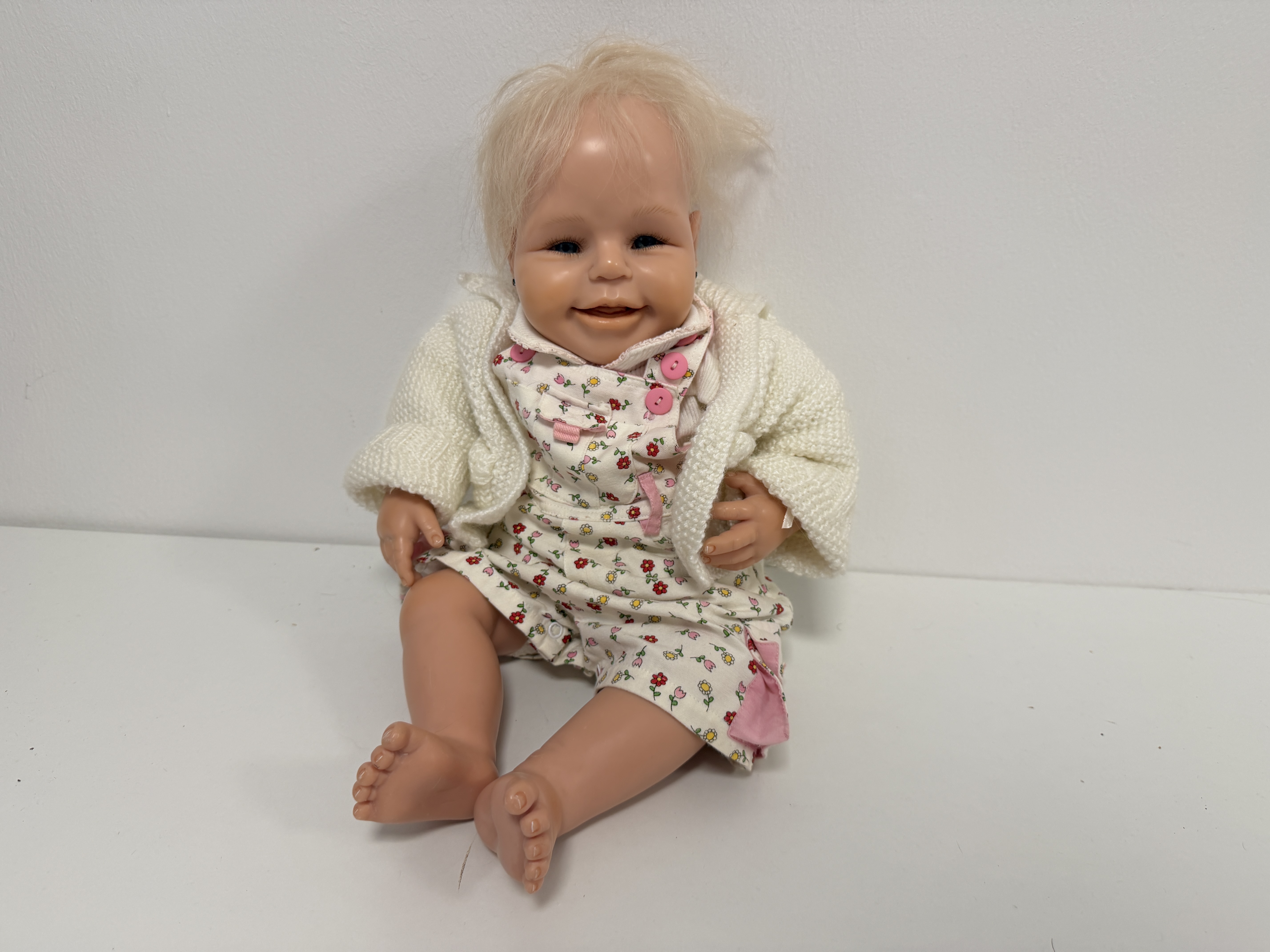 Brigitte Leman Resin Künstlerpuppe Puppe 50 cm. Top Zustand.  