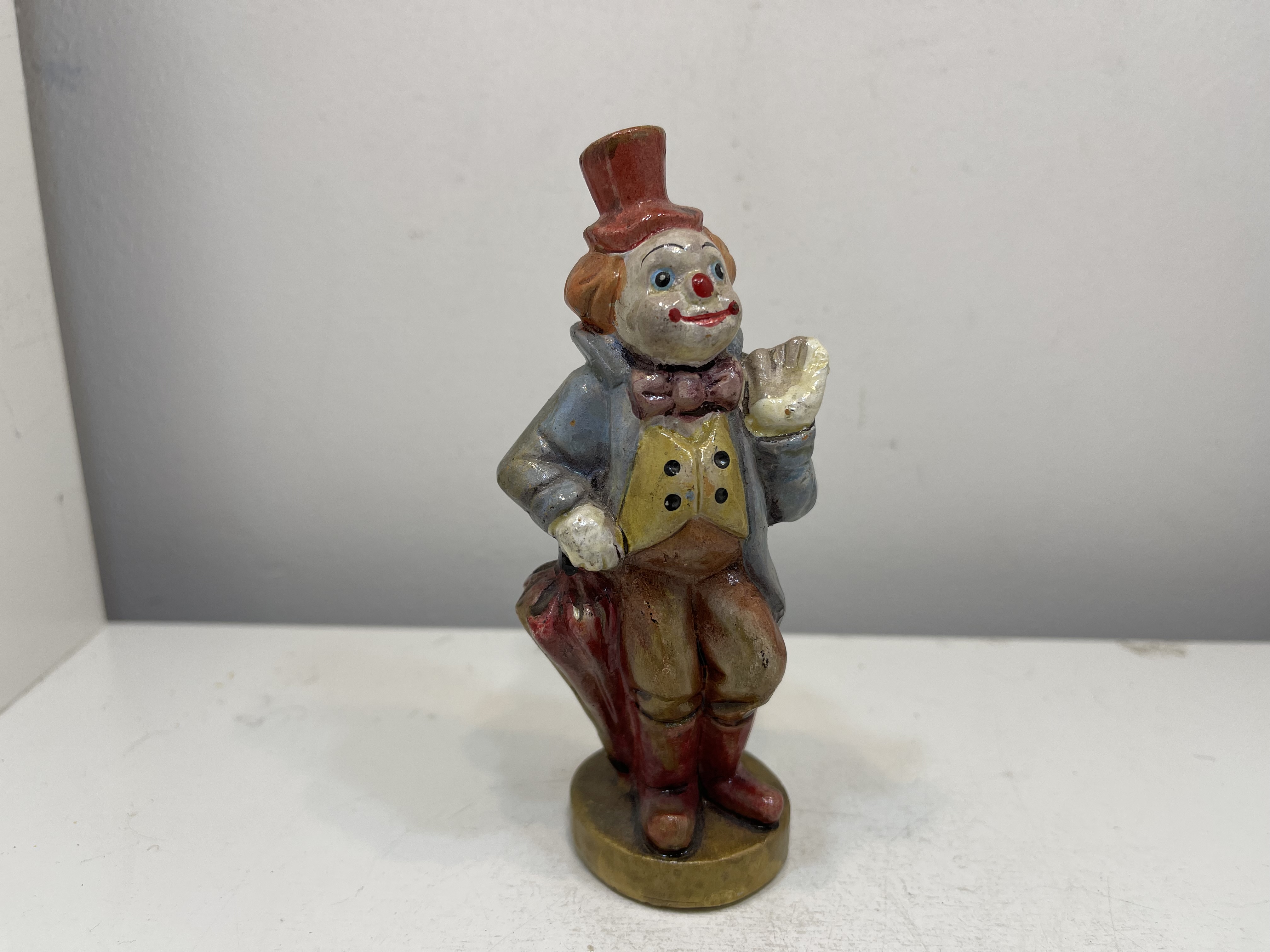Porzellan Sammler Figur Clown 12 cm - Zustand siehe Fotos 