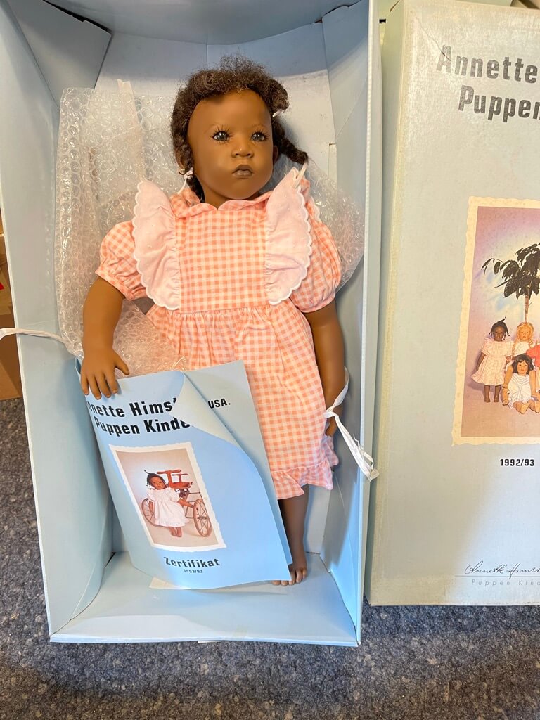 Annette Himstedt Puppe Sanga 59 cm. Top Zustand  