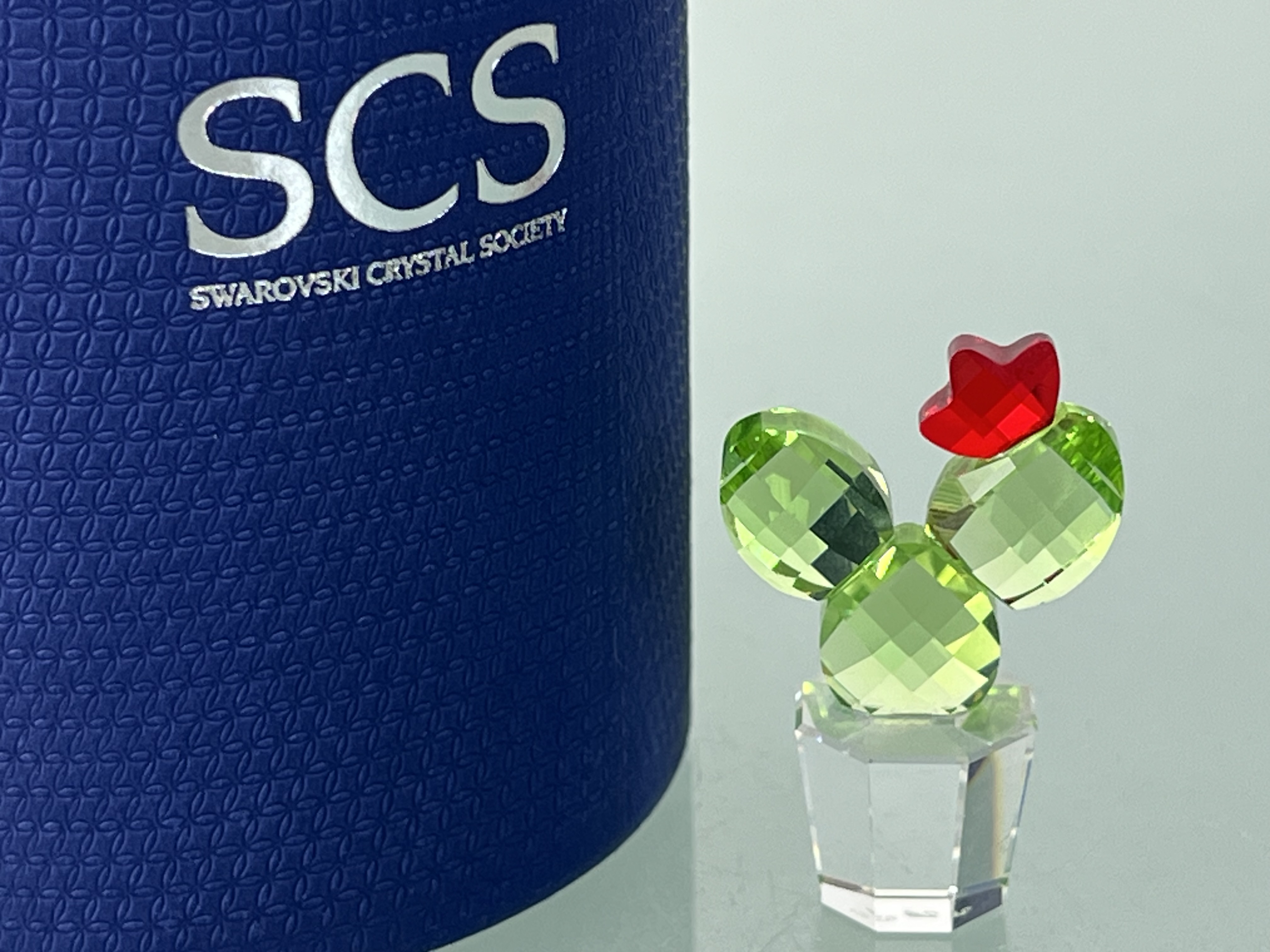 Swarovski Figur 853406 Blumentopf Kaktus 5 cm + OVP & Zertifikat. Top Zustand