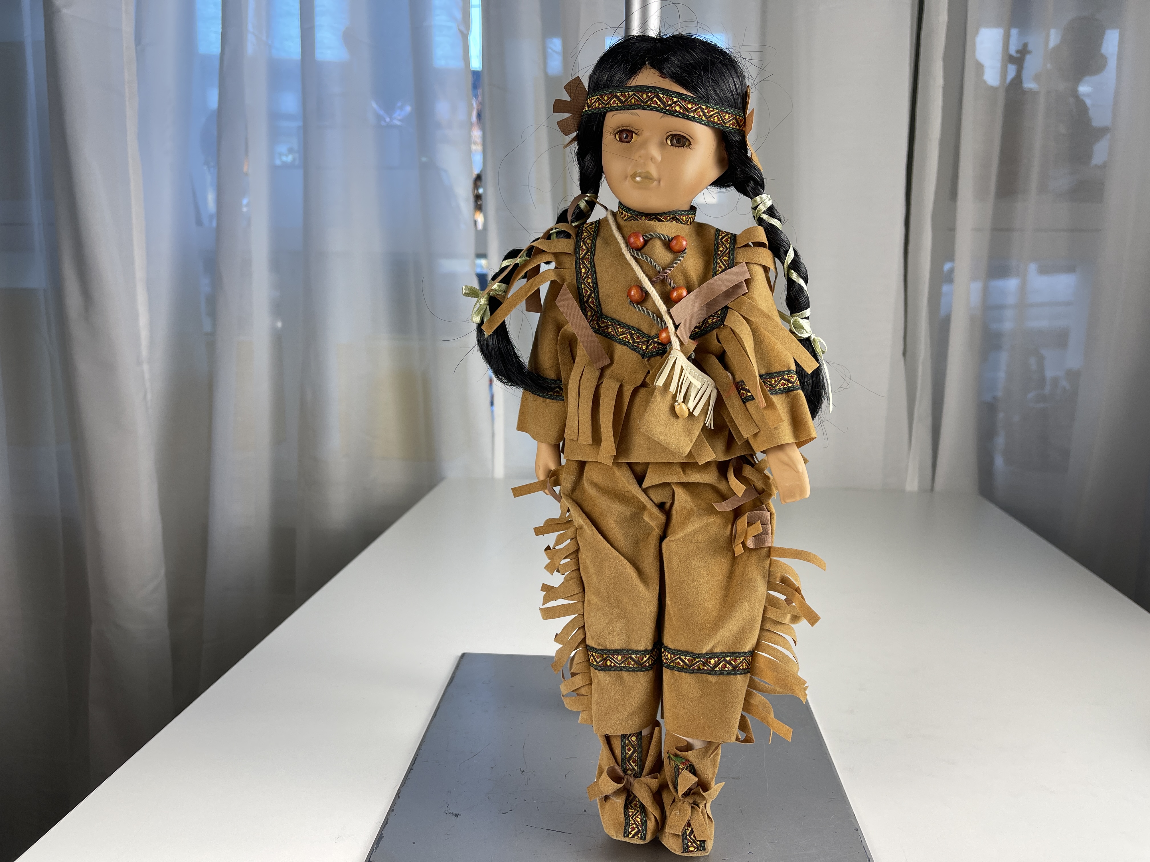 Sammler Puppe Porzellan Puppe 45 cm. Top Zustand 