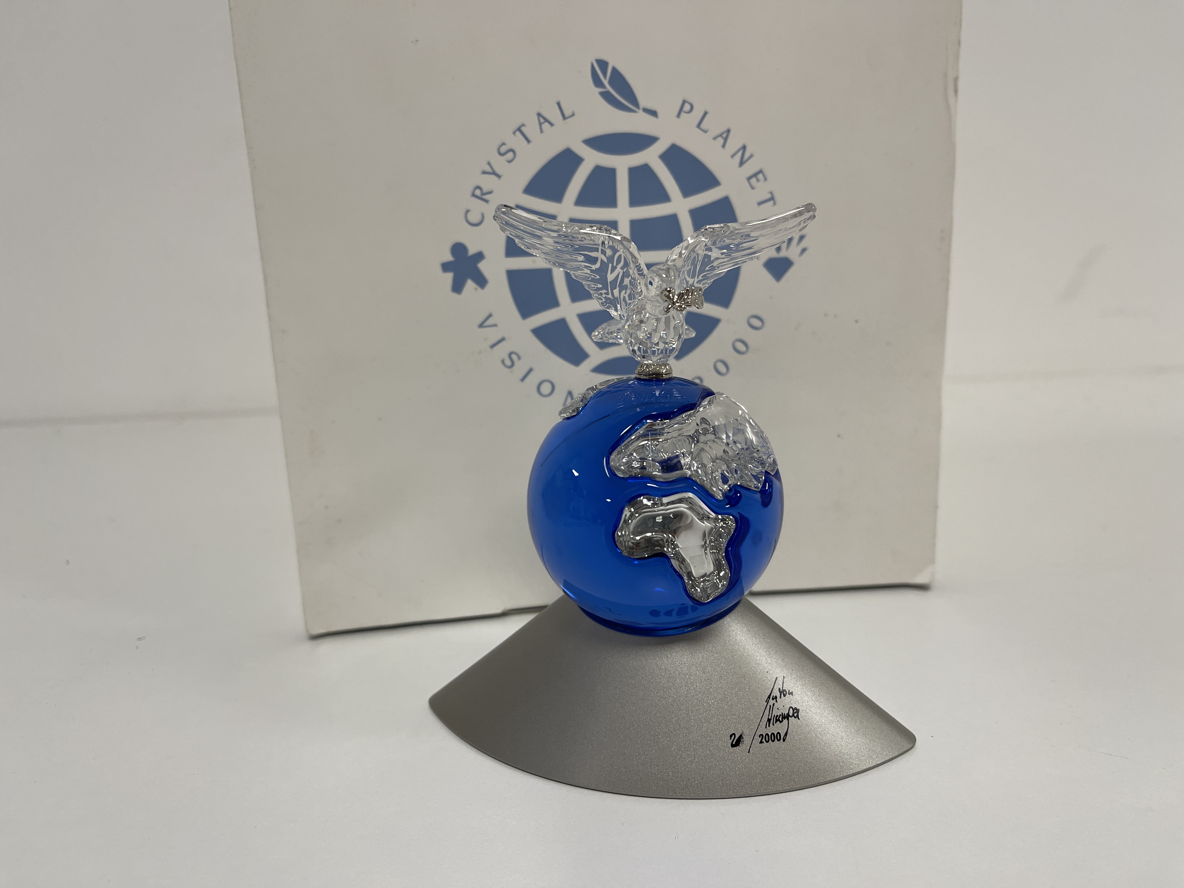 Swarovski Figur 238985 Jubiläums Crystal Planet 12 cm. Ovp & Zertifikat  