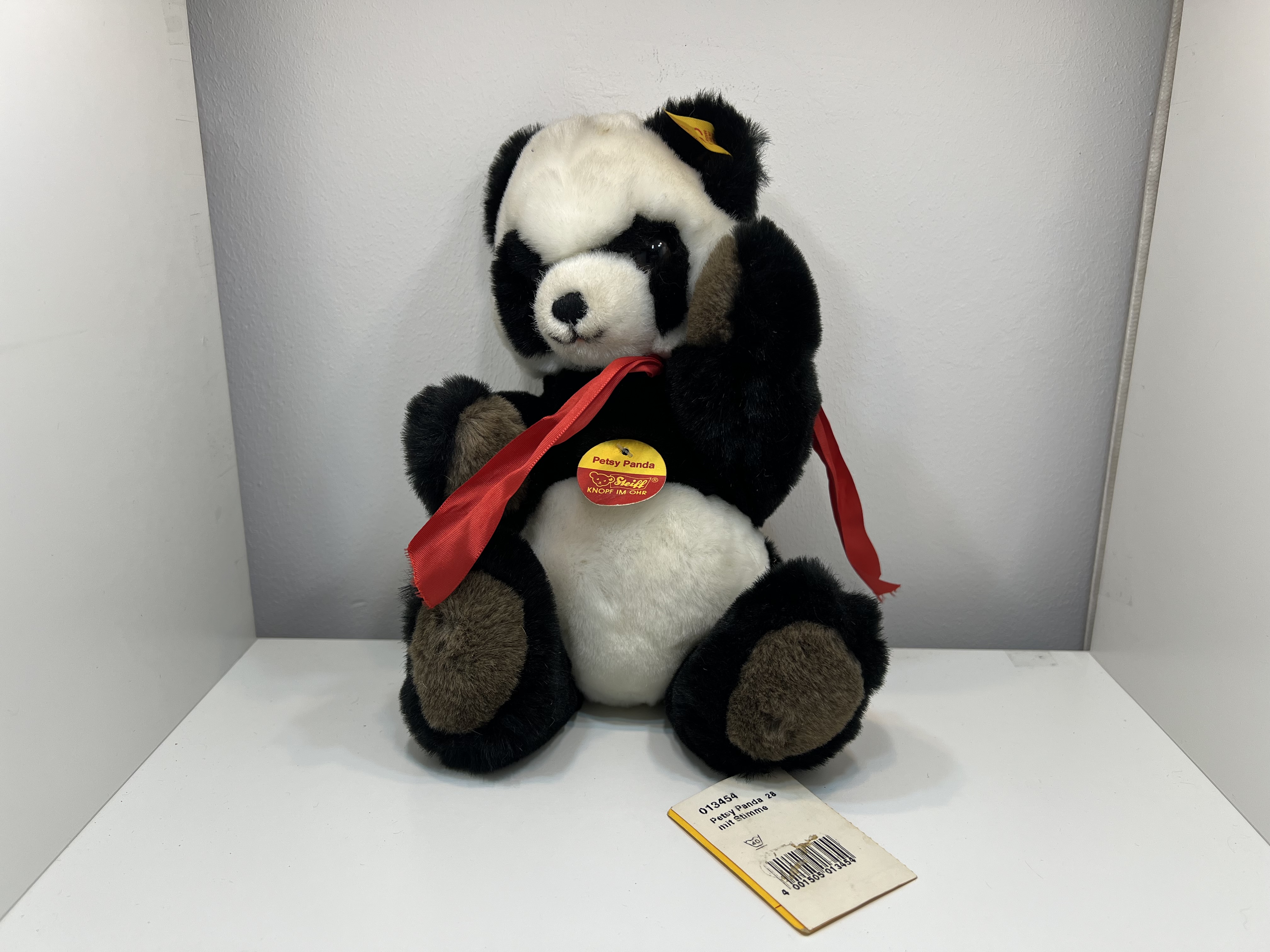 Steiff Tier 013454 Panda Petsy Bär 27 cm Top Zustand