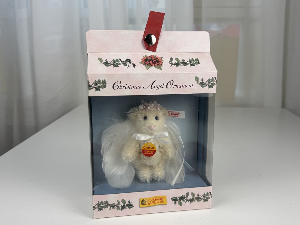 Steiff Tier 666728 Weihnachtsengel Ornament Teddy Bär 10 cm. Top Zustand   Steiff Tier 666728 Weihnachtsengel Ornament Teddy Bär 10 cm. Top Zustand