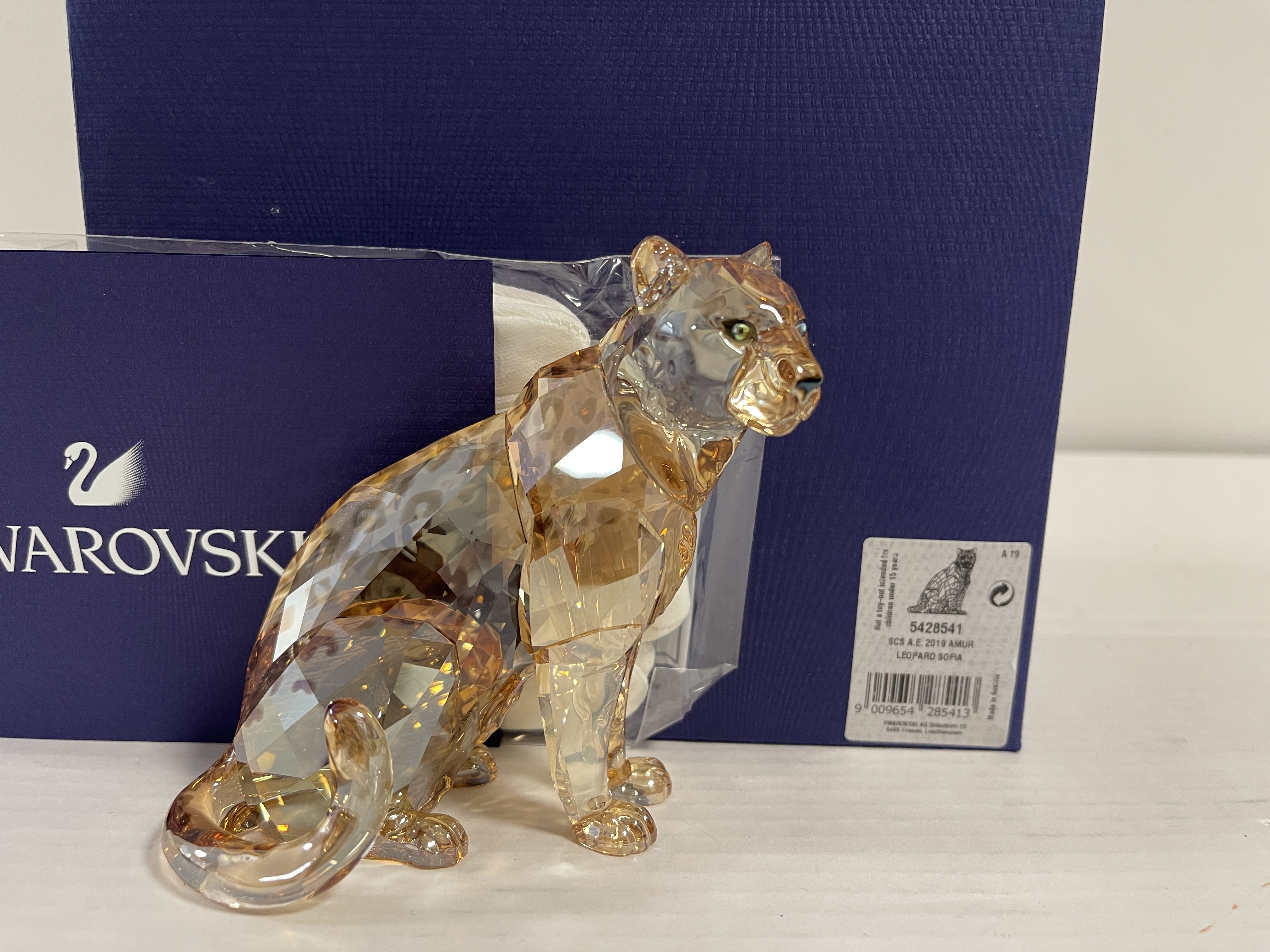  Swarovski Figur 5428541 Amur Leopard Sofia 11,4 cm. Ovp & Zertifikat - Top Zustand 