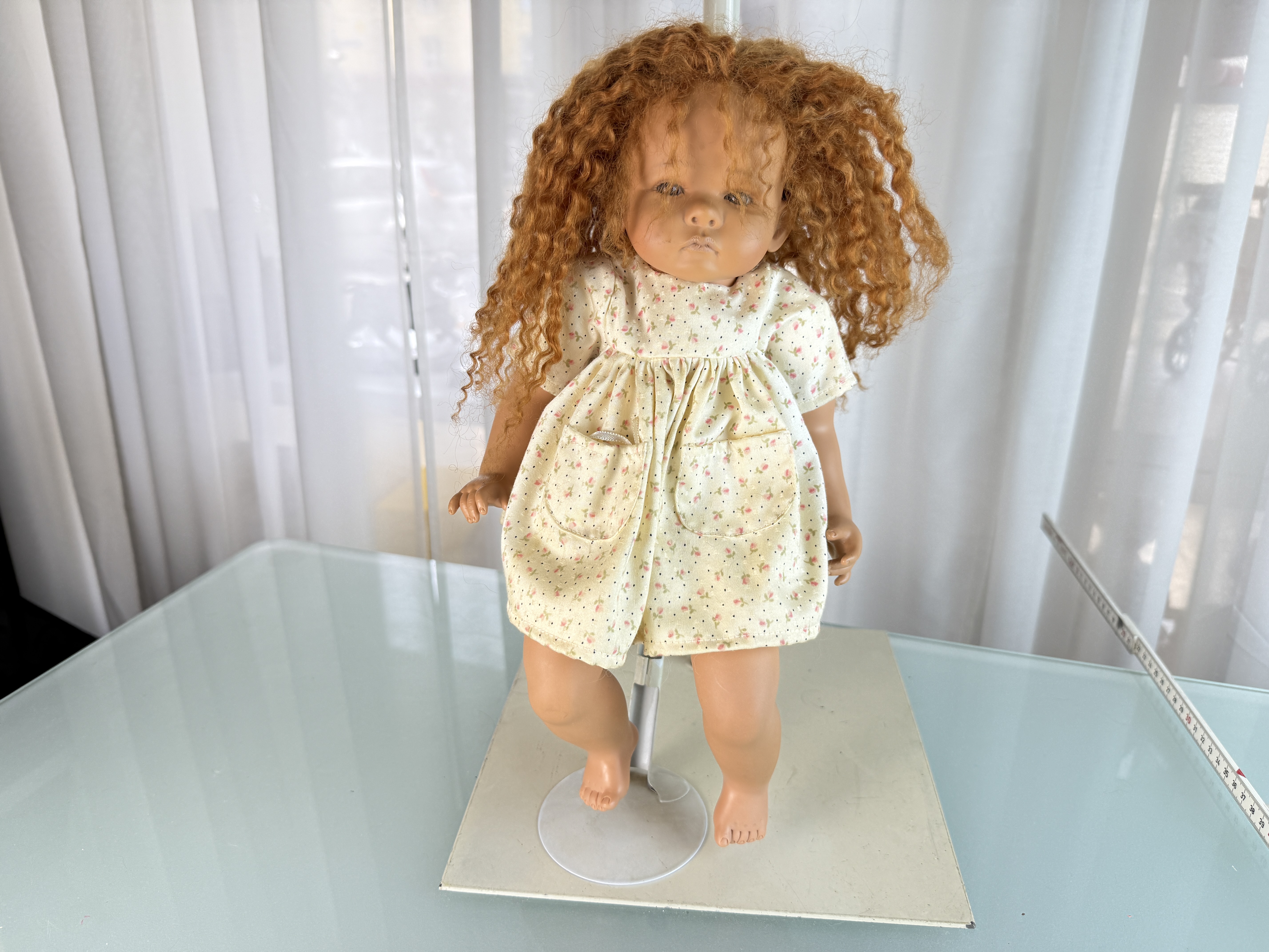 Ruth Treffeisen Vinyl Künstlerpuppe Puppe 34 cm. Raucherhaushalt 