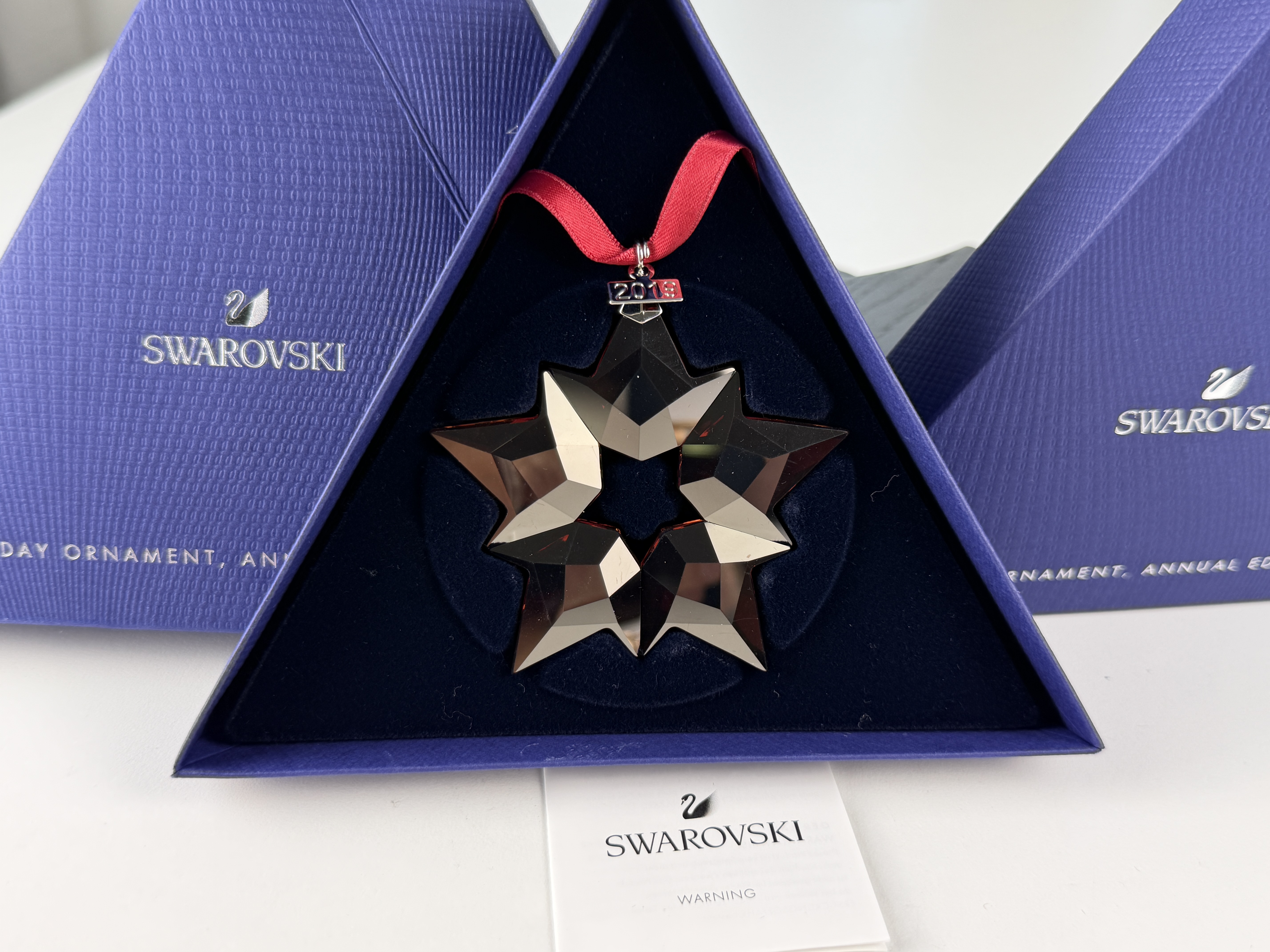 Swarovski Figur 5476021 Weihnachtsstern 2019 Ornament Rot 8 cm Ovp Zertifikat Top Zustand  