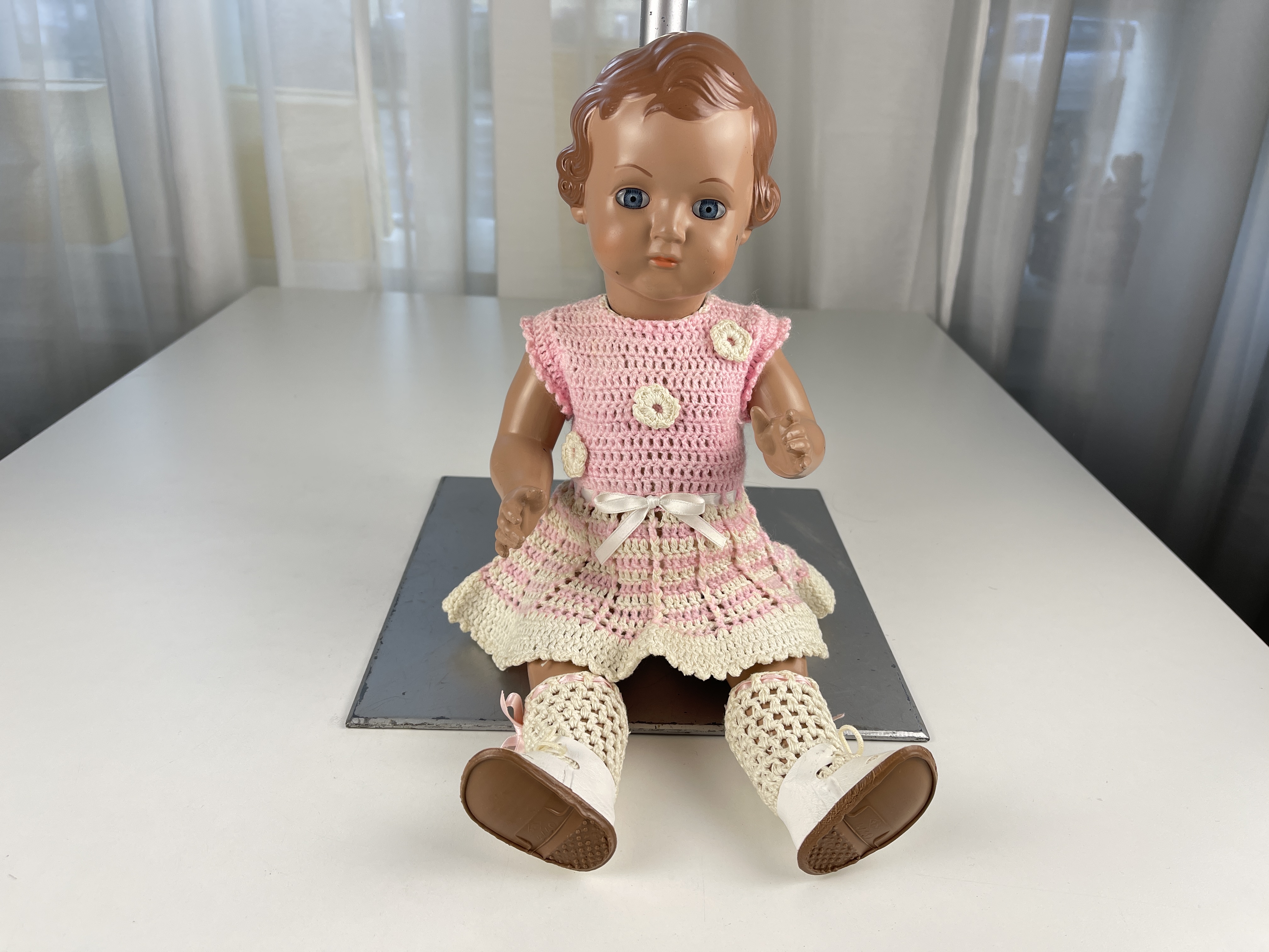 Schildkrötpuppe Puppe 41 cm.  Zustand siehe Fotos  