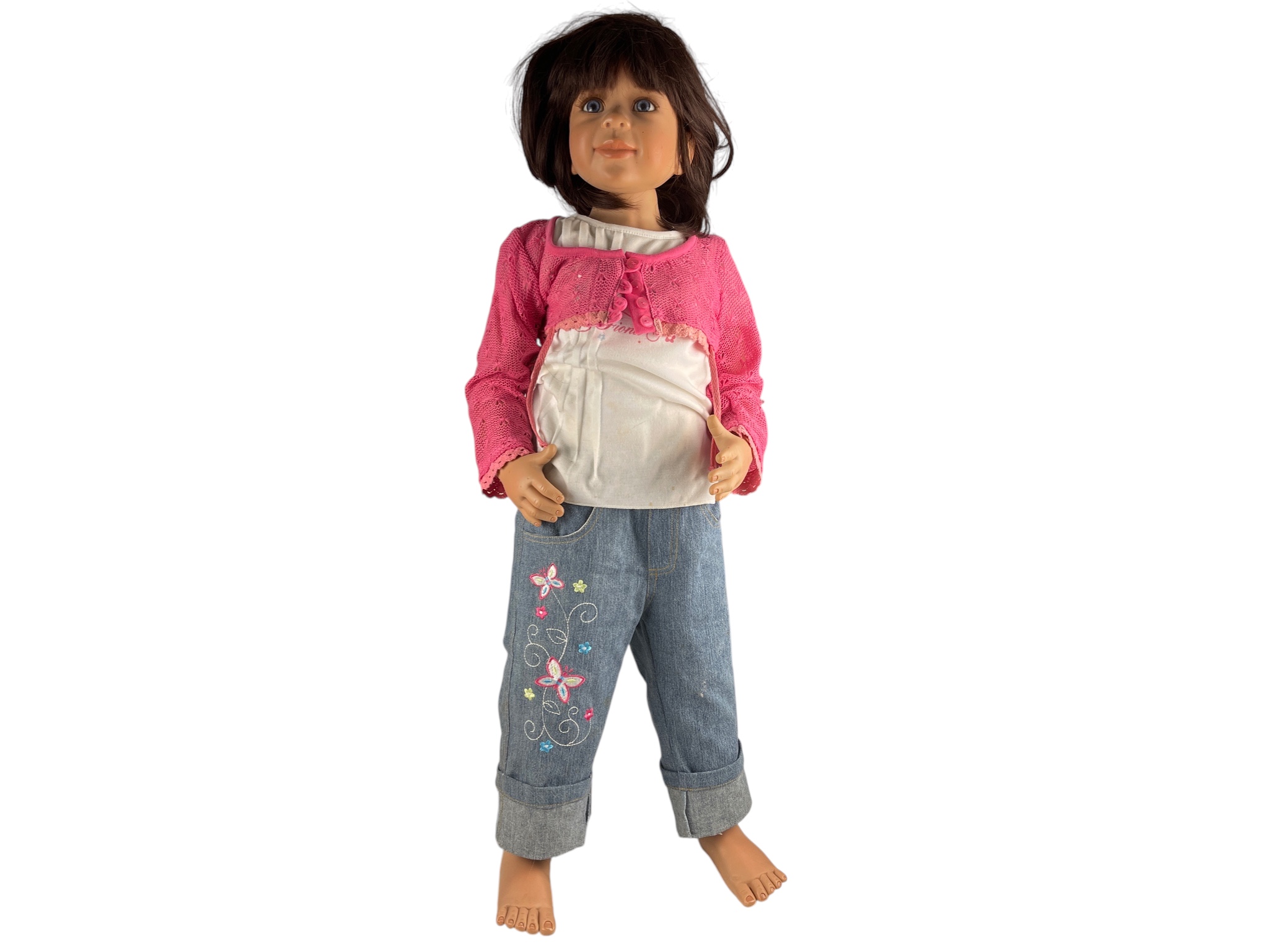 Monika Levenig Künstlerpuppe  Vinyl Puppe 88 cm. Zustand siehe Fotos