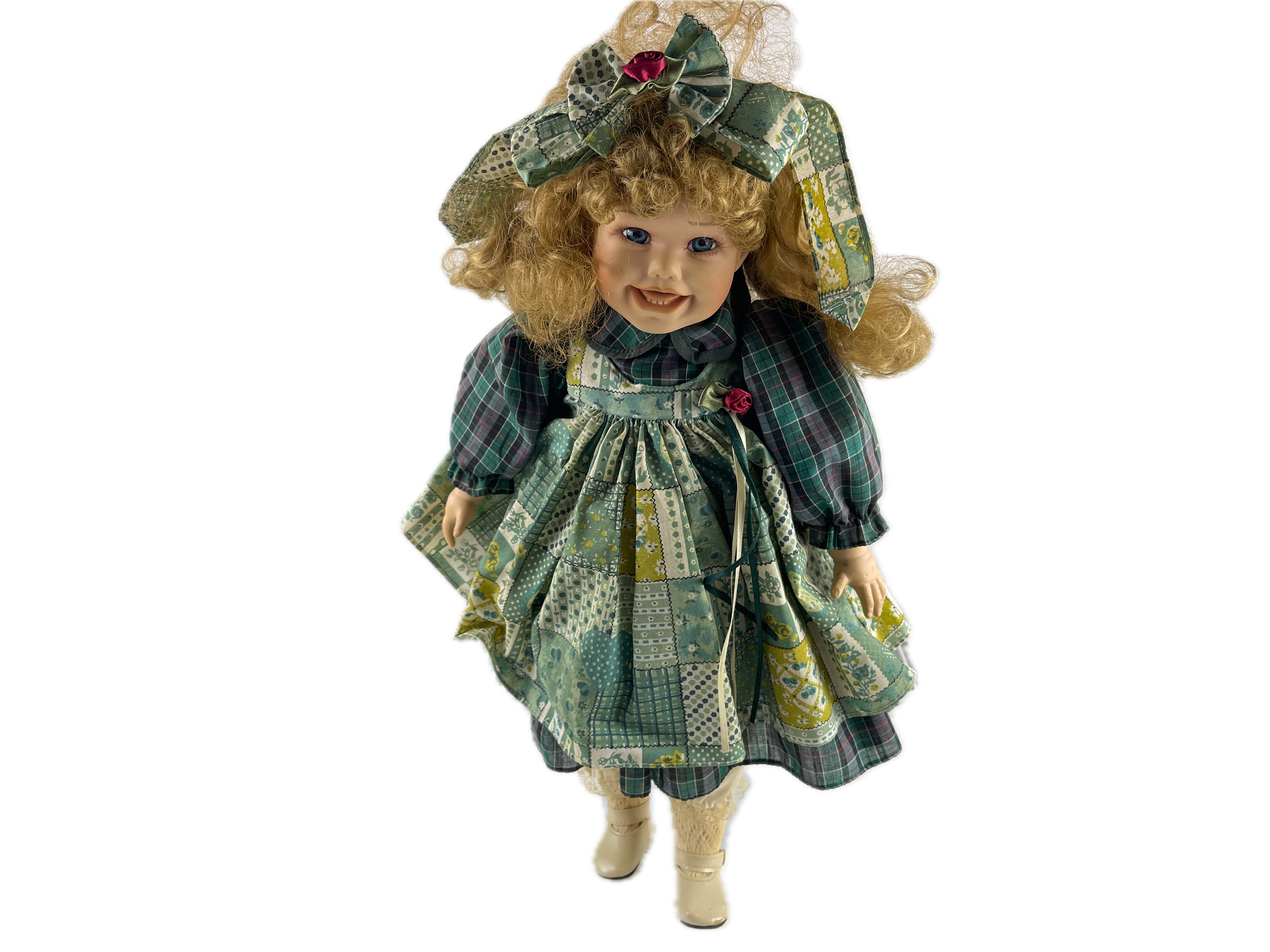 Künstlerpuppe Puppe Porzellan Puppe 46 cm. Top Zustand   