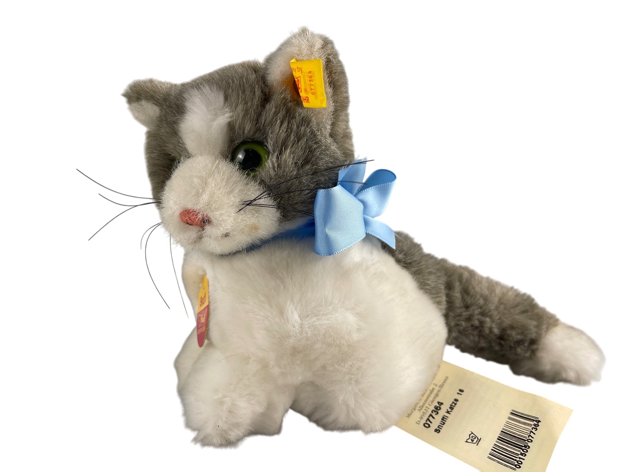 Steiff Tier Katze 077364 Snuffi 15 cm - Top Zustand 