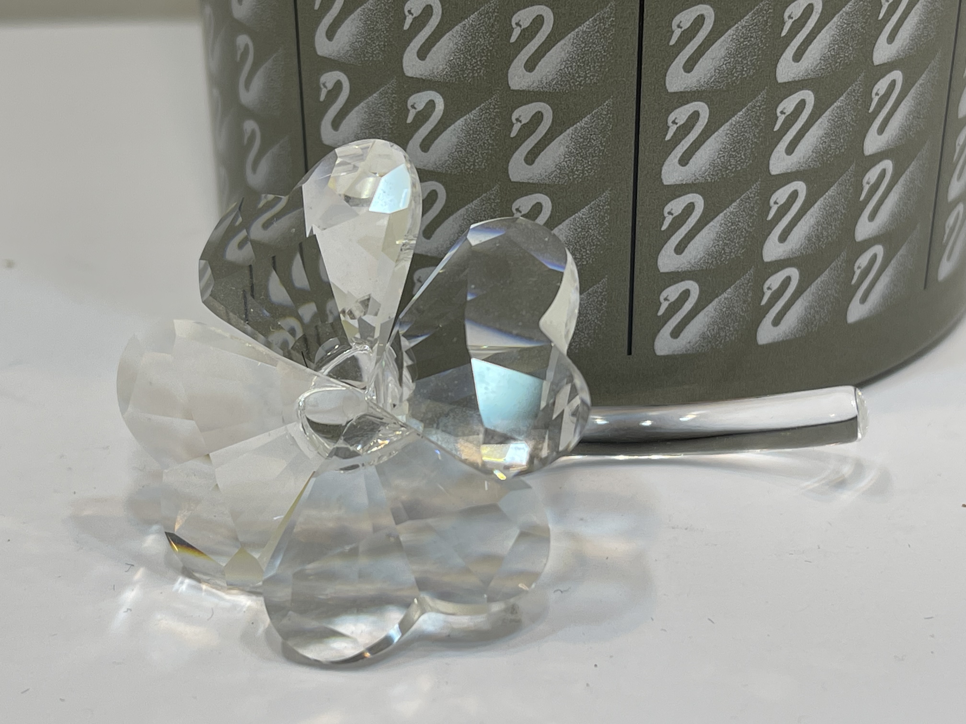 Swarovski Figur 212101 Kleeblatt 5 cm + OVP & Zertifikat. Top Zustand