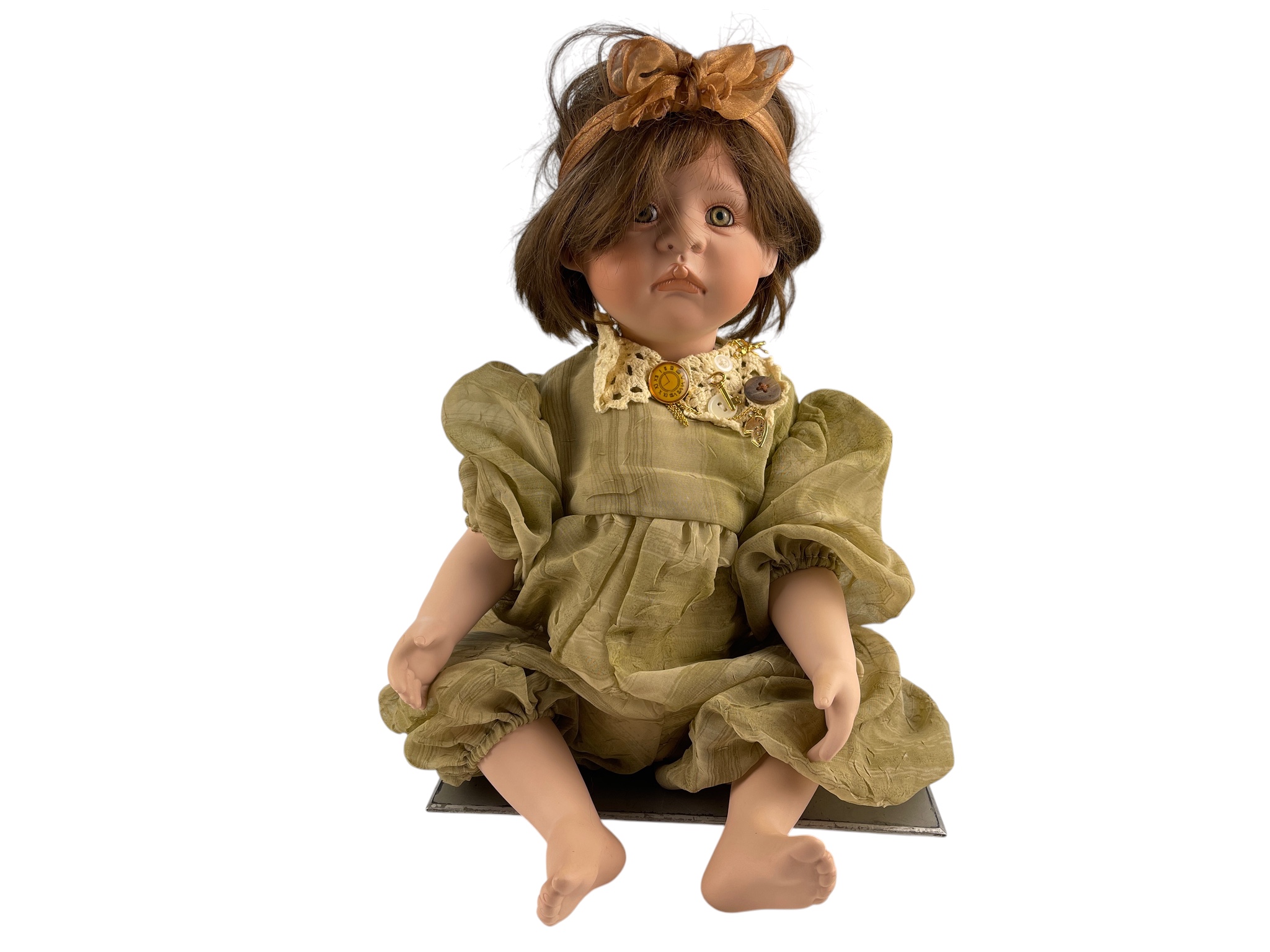 Linda Valentino Michel Porzellan Puppe 47 cm. Top Zustand