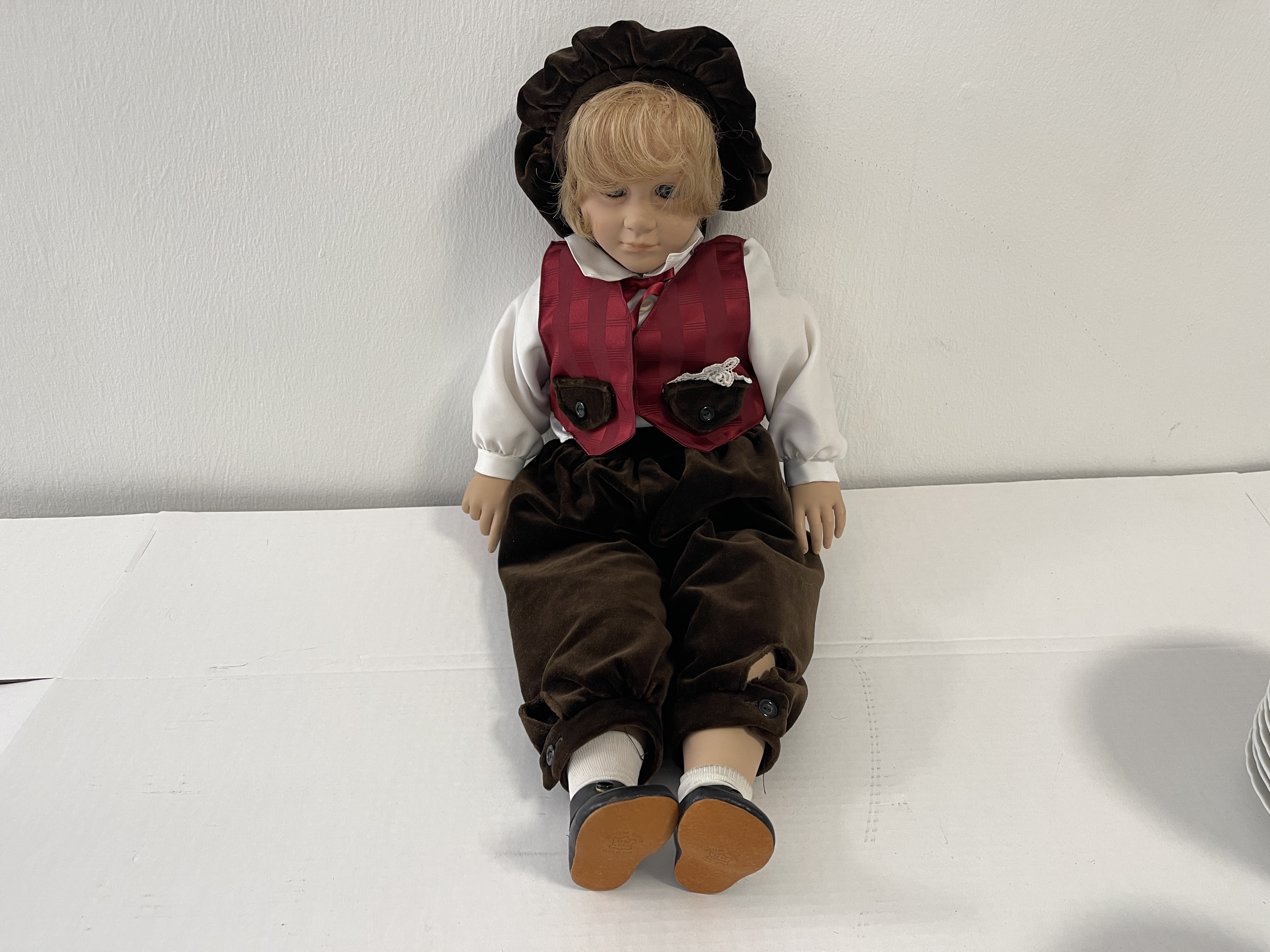 Künstlerpuppe Fiba Vinyl Puppe 60 cm. Top Zustand 