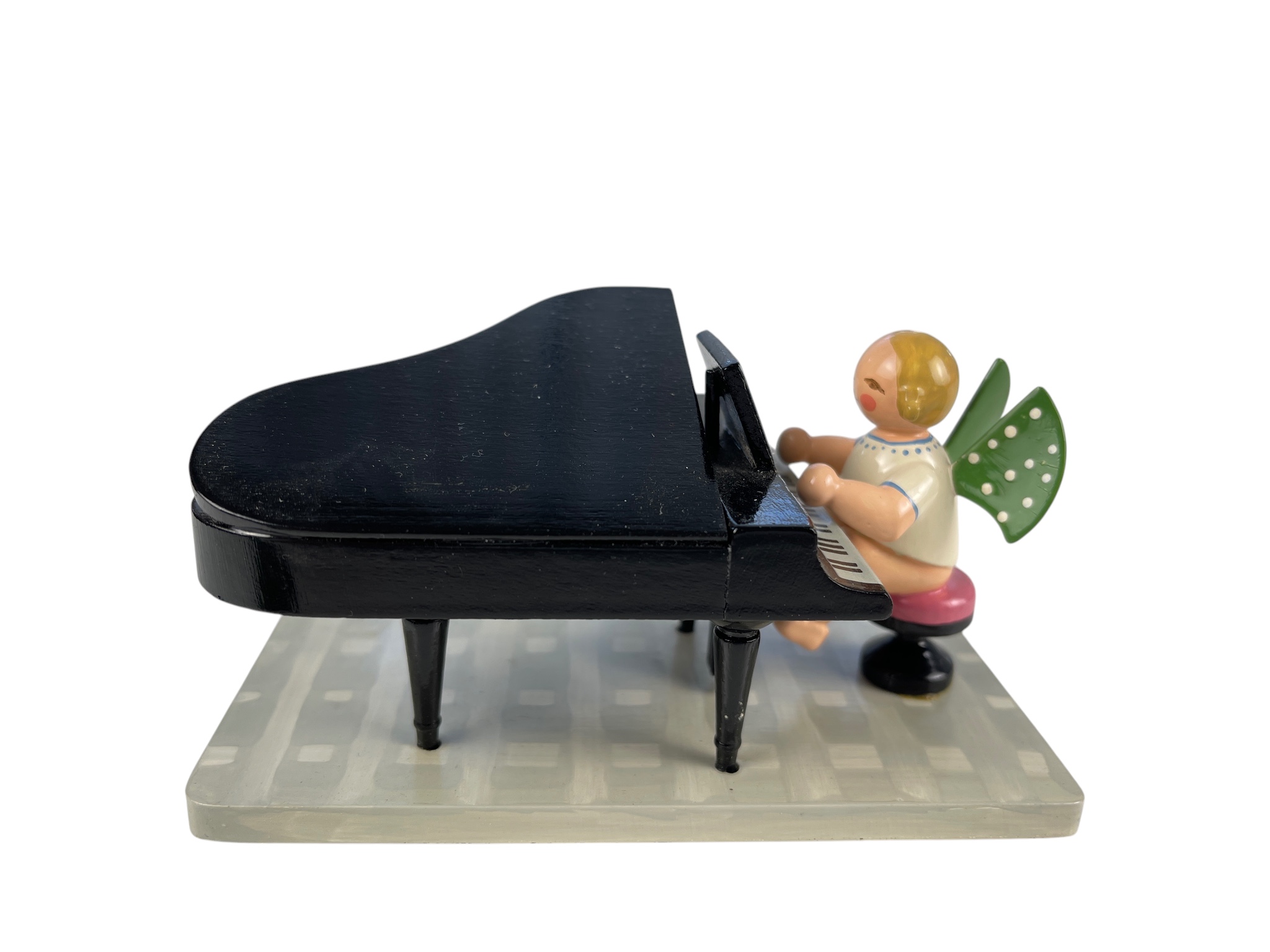 Erzgebirge Figur Sammler Holzfigur 6,7 x 12,2 cm. Guter Zustand  