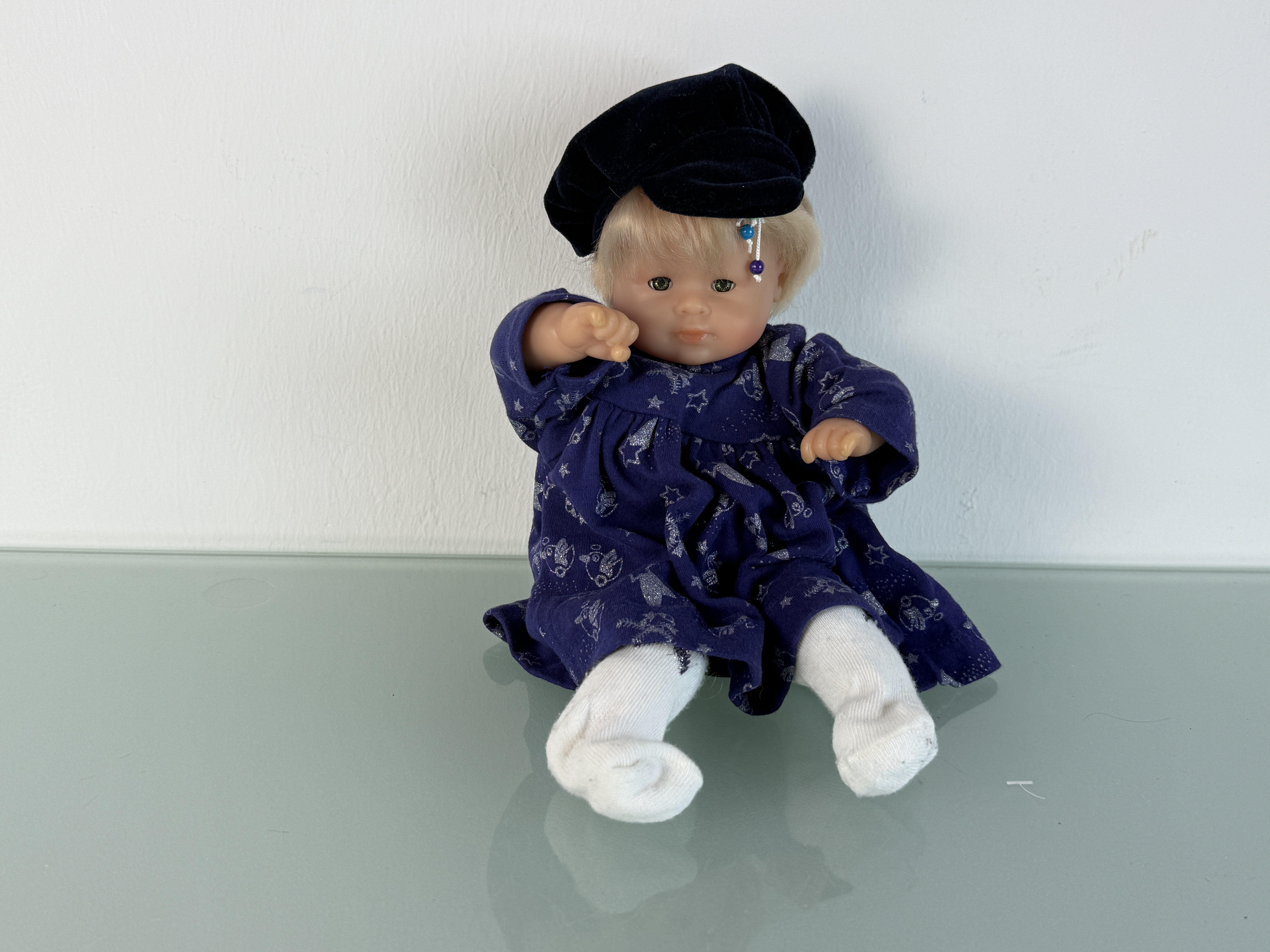 Künstlerpuppe Vinyl Puppe 30 cm Top Zustand  