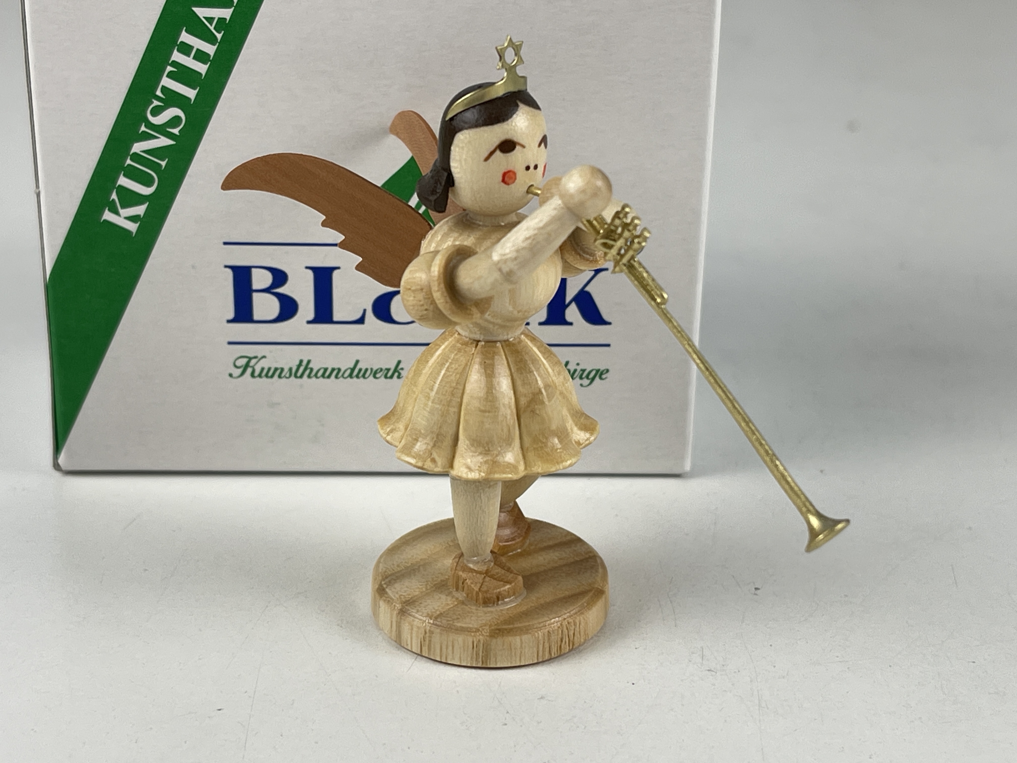 Erzgebirge Blank Figur Engel 6,8 cm. Top Zustand OVP   