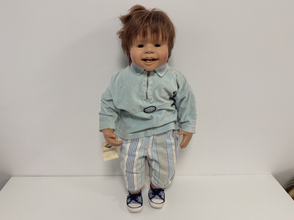 Evelyn Leman Künstlerpuppe Vinyl Puppe 72 cm. Top Zustand  