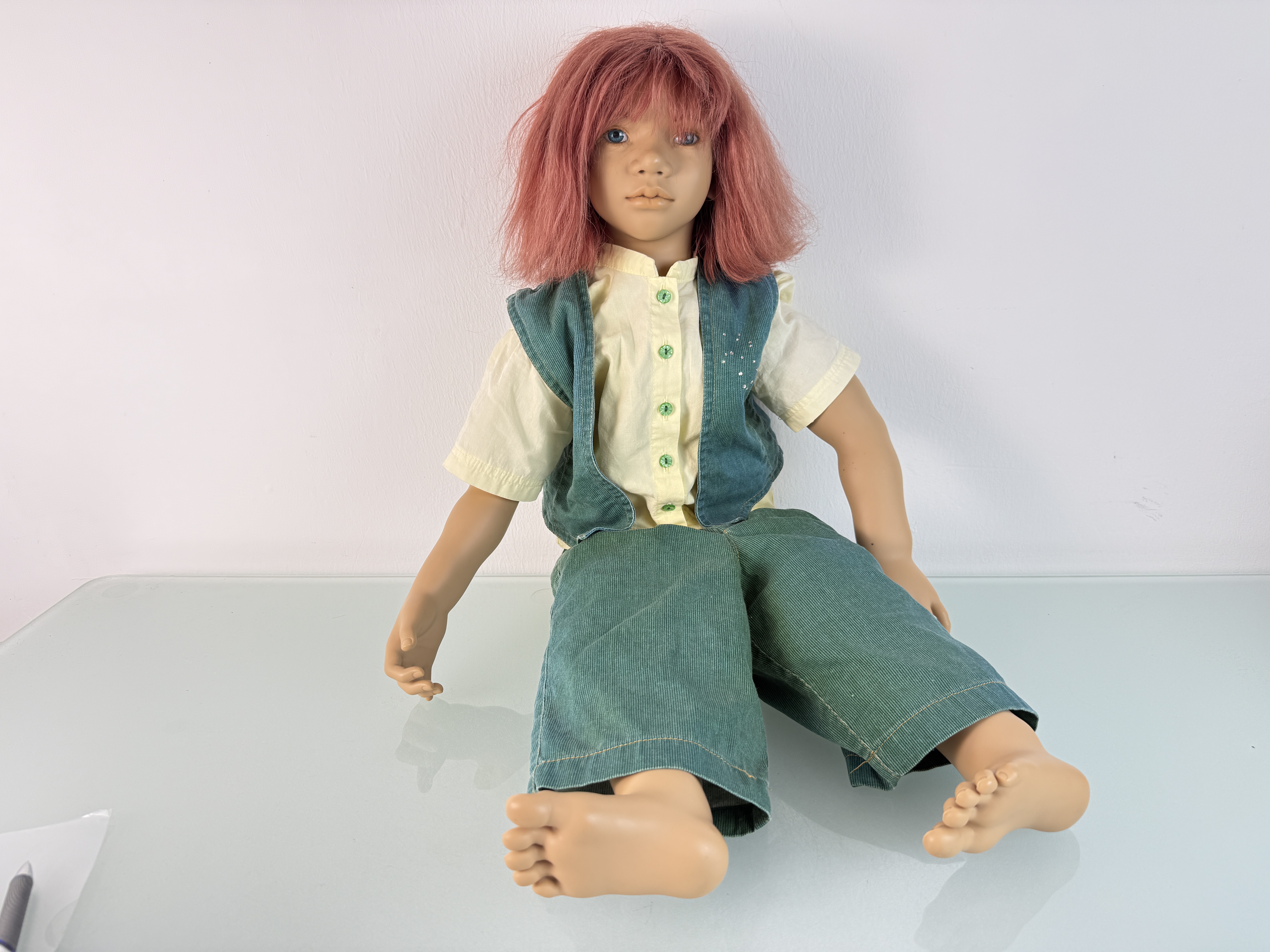 Künstlerpuppe Annette Himstedt Puppe Melvin 75 cm. Top Zustand 