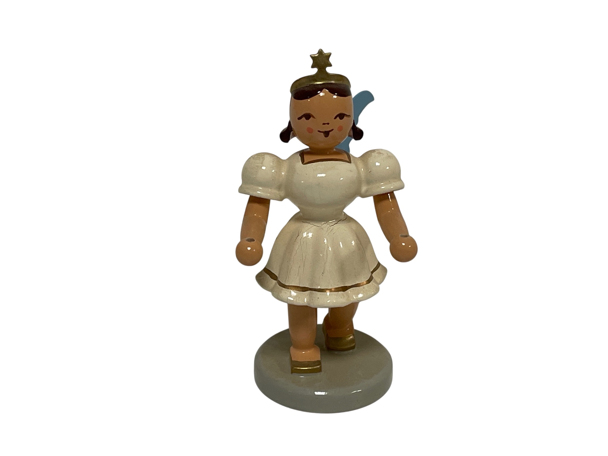 Erzgebirge Blank Figur Engel 6,5 cm.   Zustand siehe Fotos       