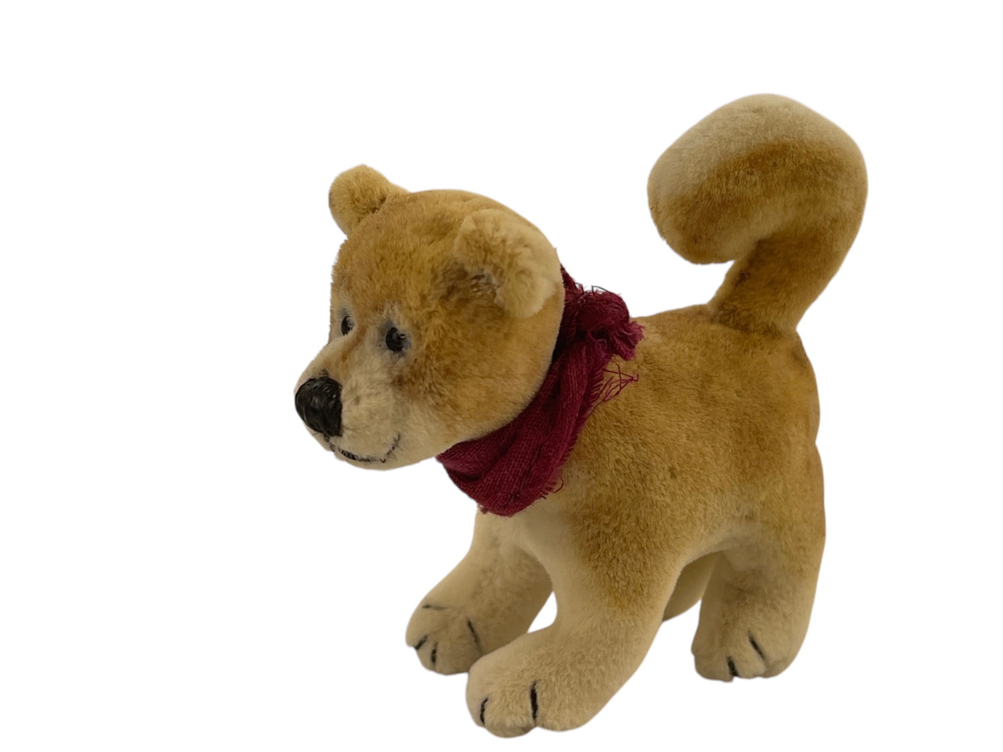 Künstler Stofftier  Hund 6 cm. - Top Zustand.  