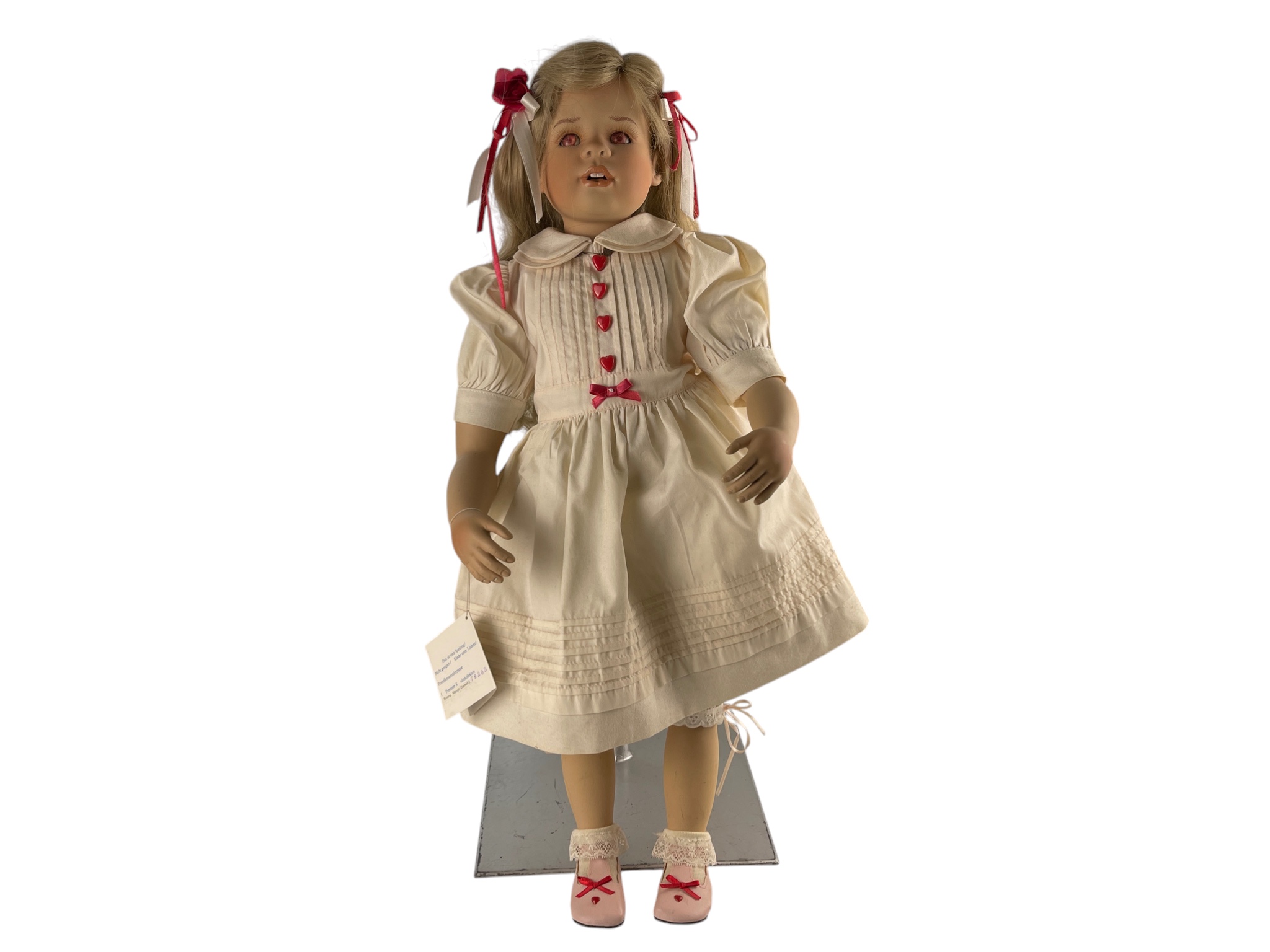 Margit Dassen Künstlerpuppe Porzellan Puppe 65 cm. Zustand siehe Fotos