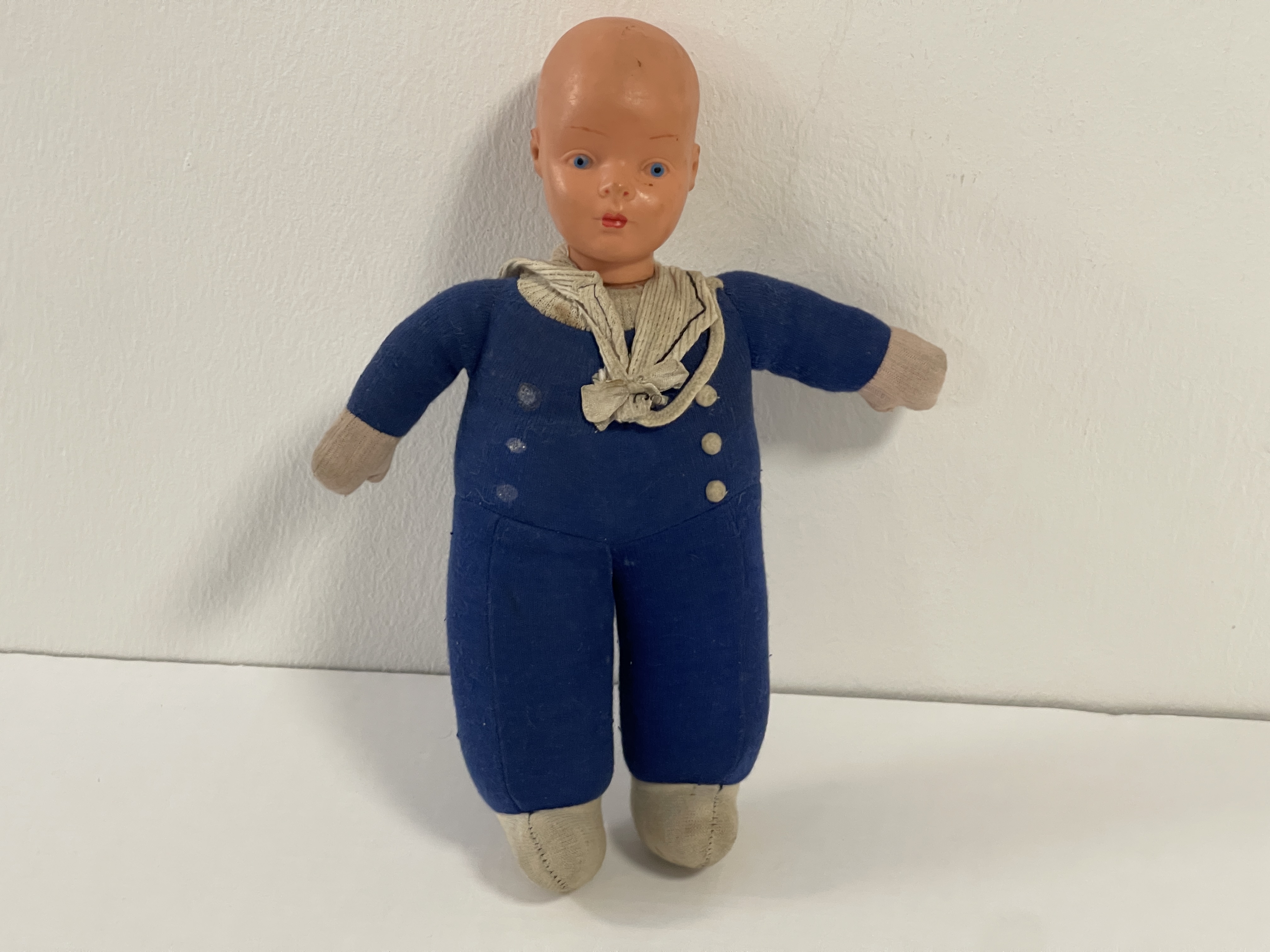Künstlerpuppe Sammler Puppe alte Zelluloid  29 cm Zustand siehe Fotos 