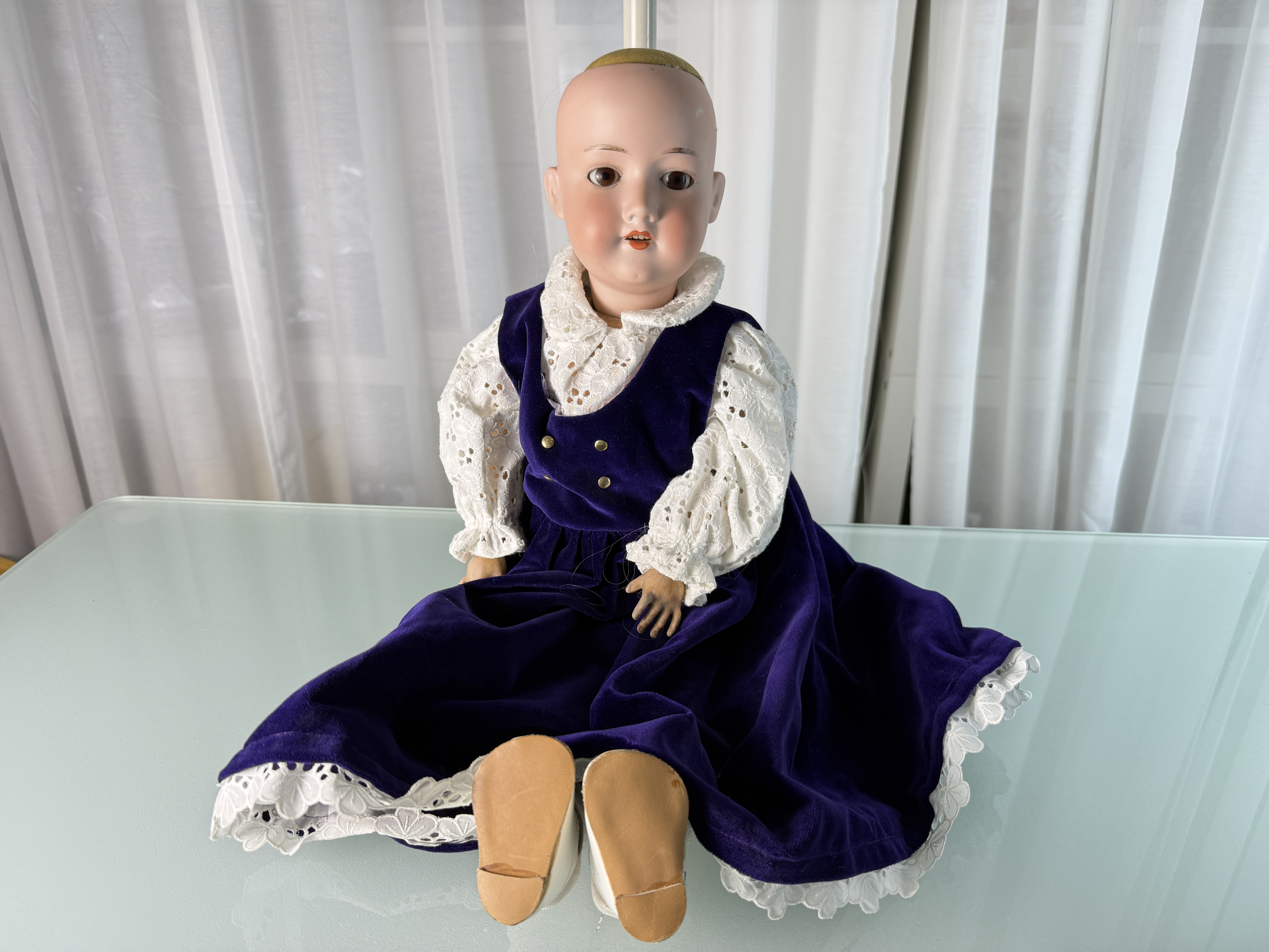 Künstlerpuppe Alte Puppe Armand Marseille 55 cm Zustand Siehe Fotos    