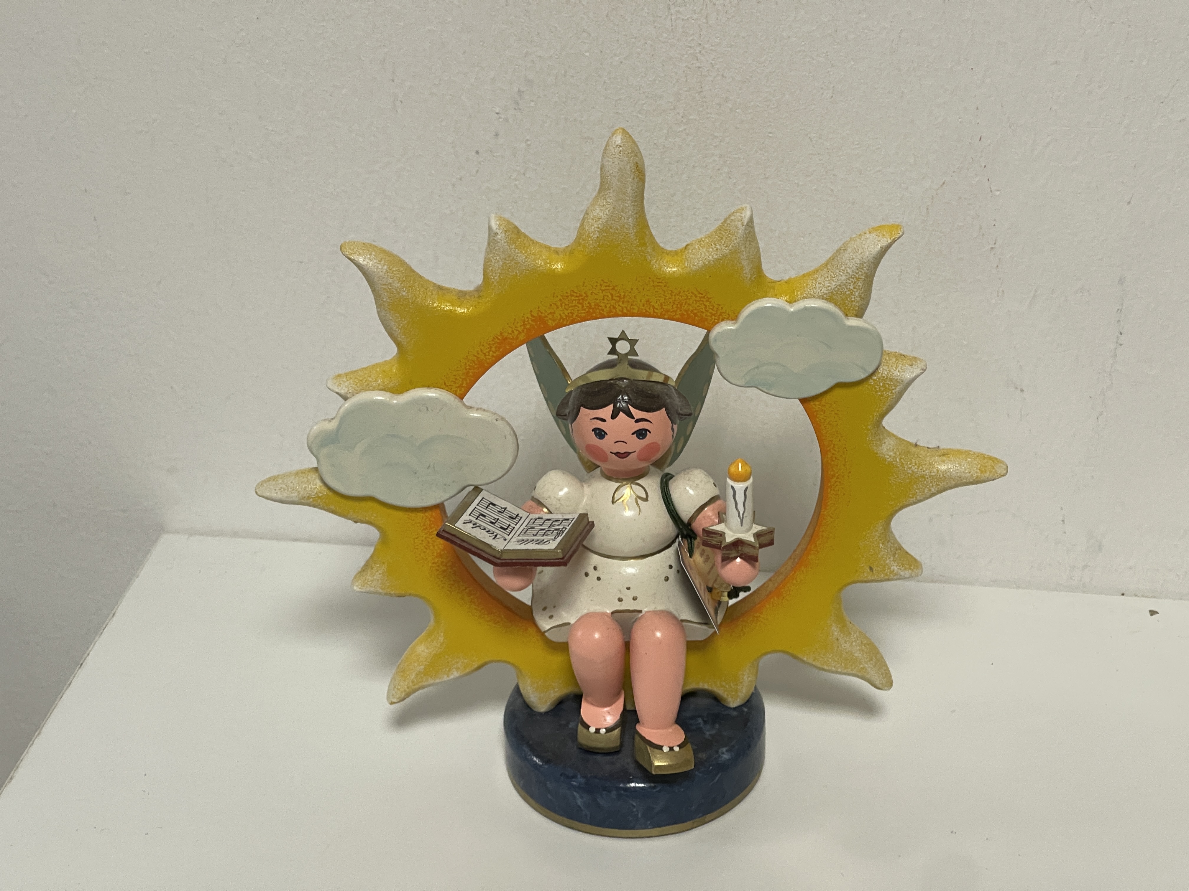 Erzgebirge Sammler Figur Engel Hubrig 21 cm. Top Zustand 