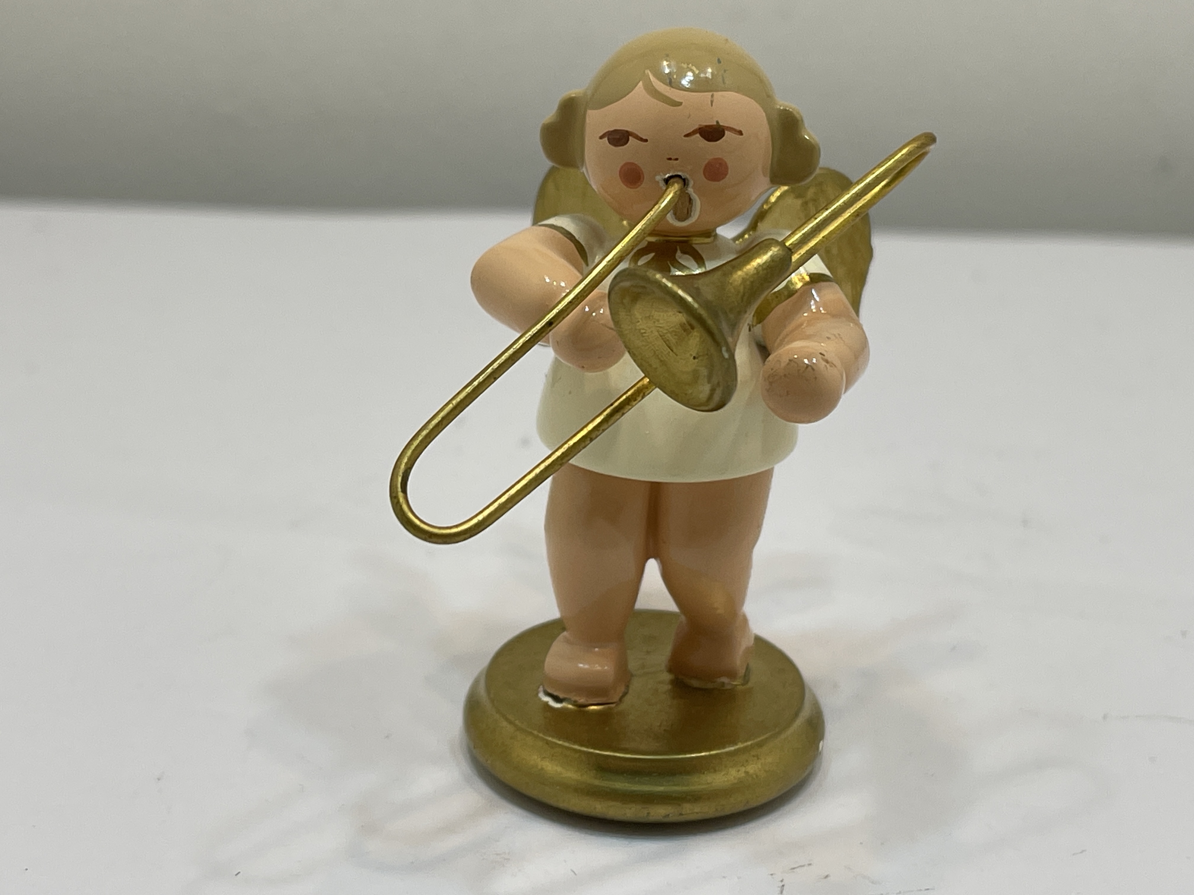 Erzgebirge Figur Christian Ulbricht Engel 6,5 cm. Zustand siehe Fotos 