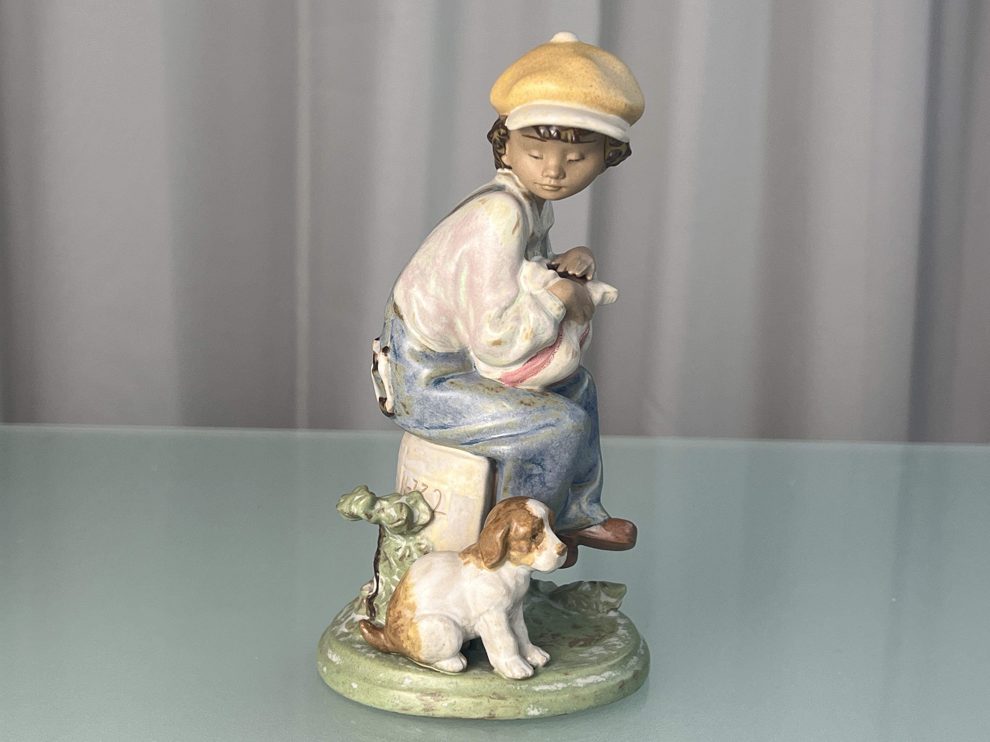  Lladro Porzellan Figur Junge mit Hund 17,5 cm. - 1 Wahl - Top Zustand  