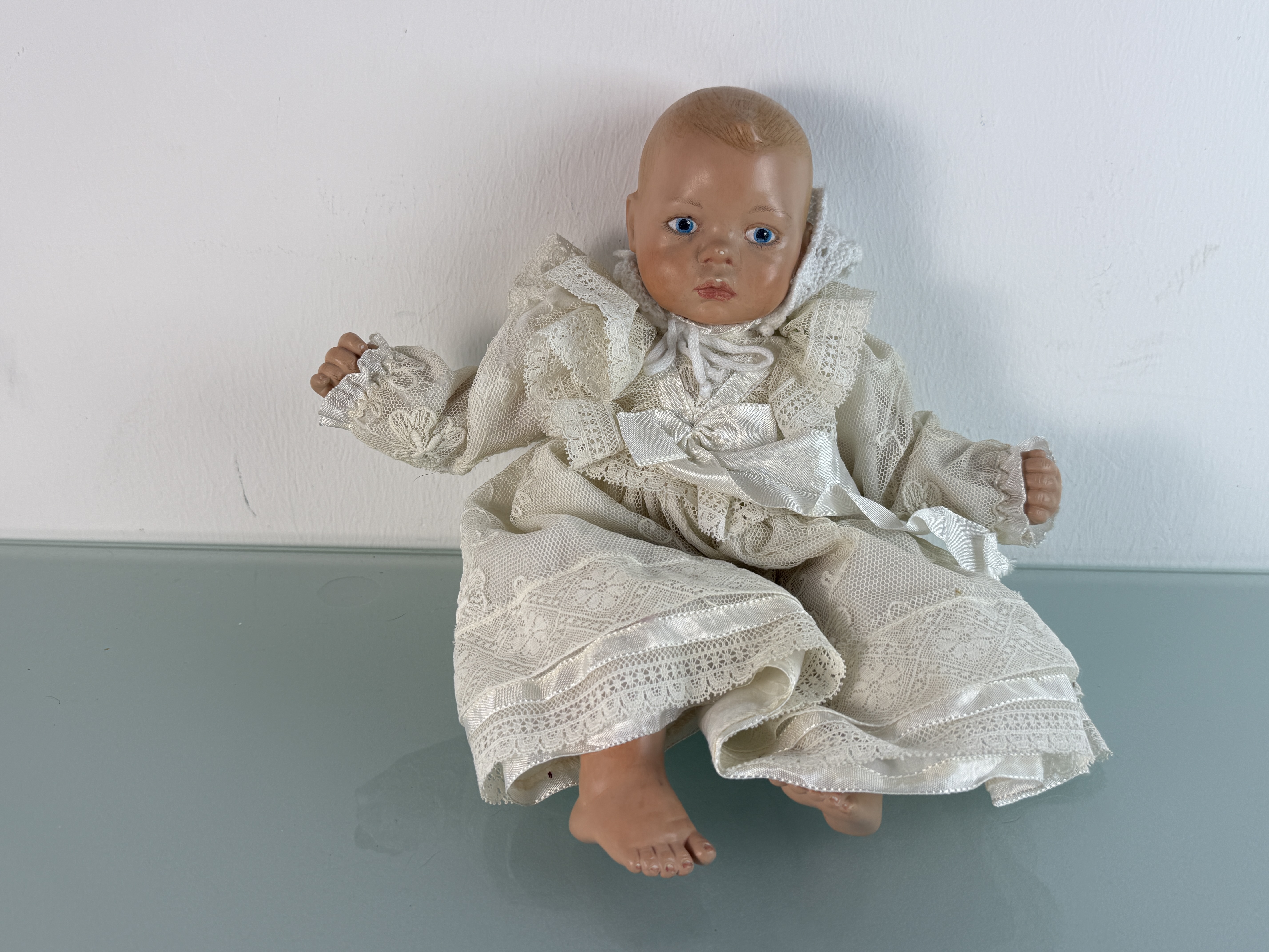 Alte Sammler Puppe Zelluloid 37 cm Zustand Siehe Fotos.   